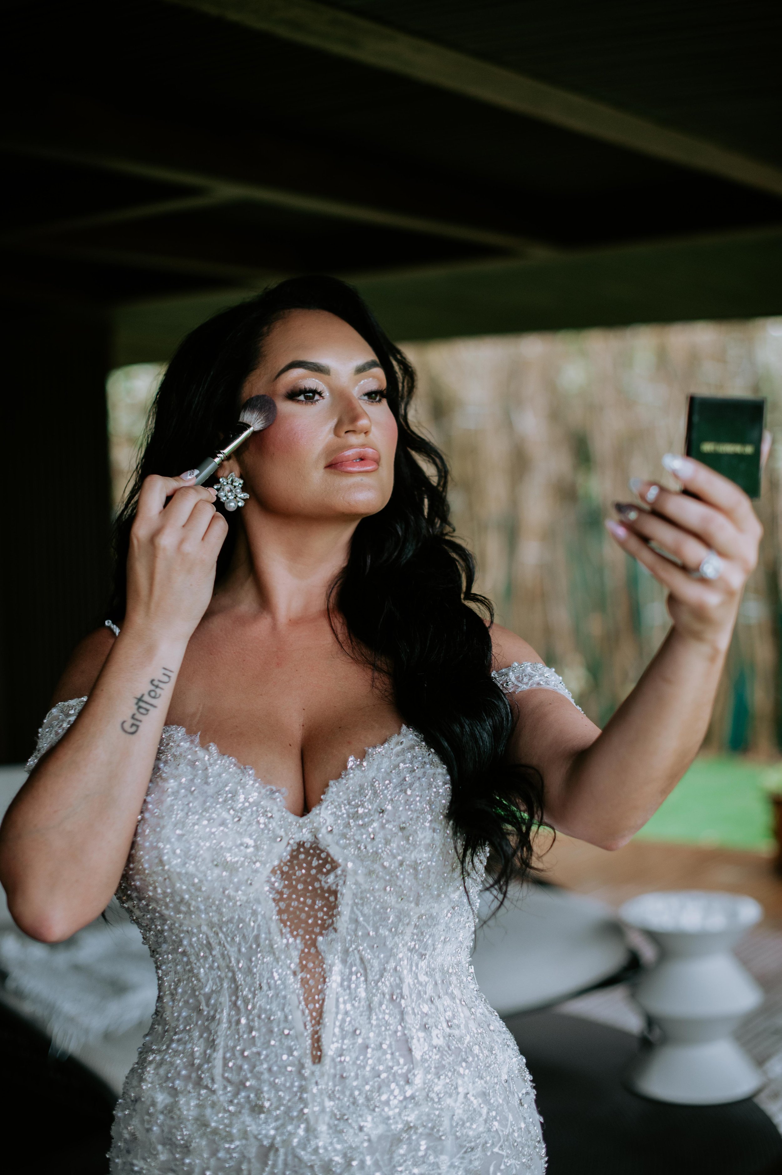 Juliana Fink in Brazil for her wedding