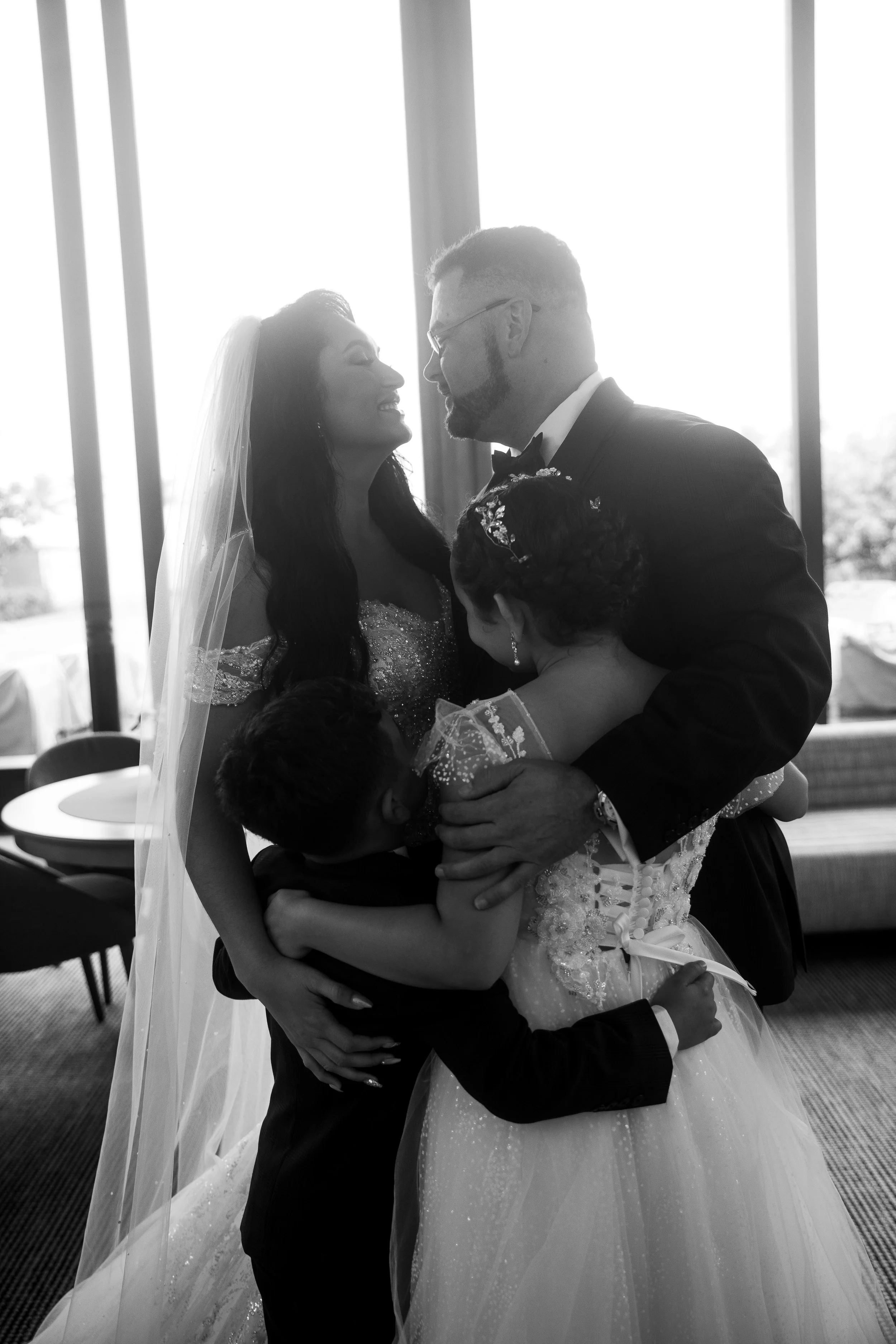 Juliana Fink on her wedding day