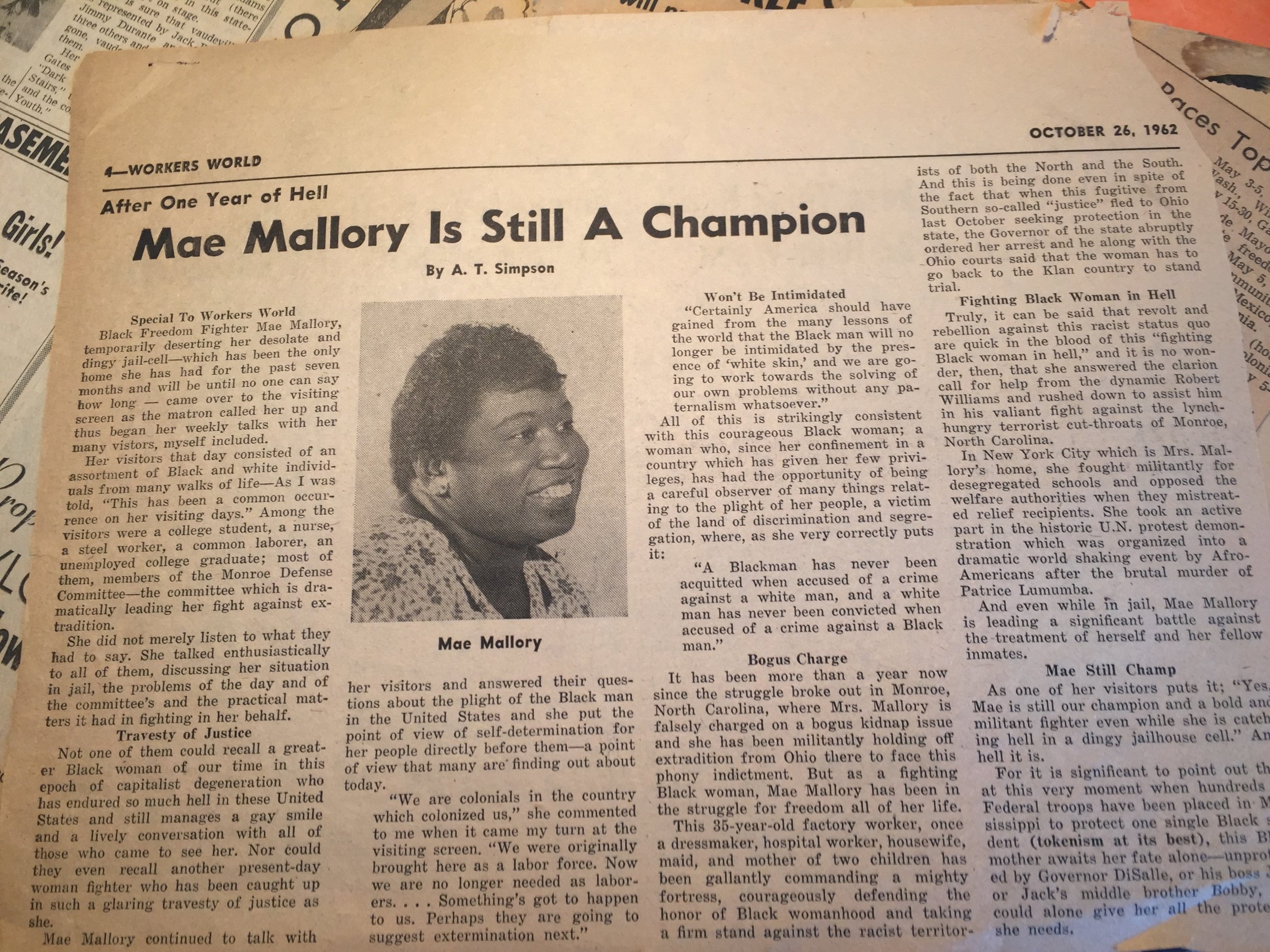 My father Clarence Henry Seniors wrote under then name A.T. Simpson due to FBI harassment and surveillance