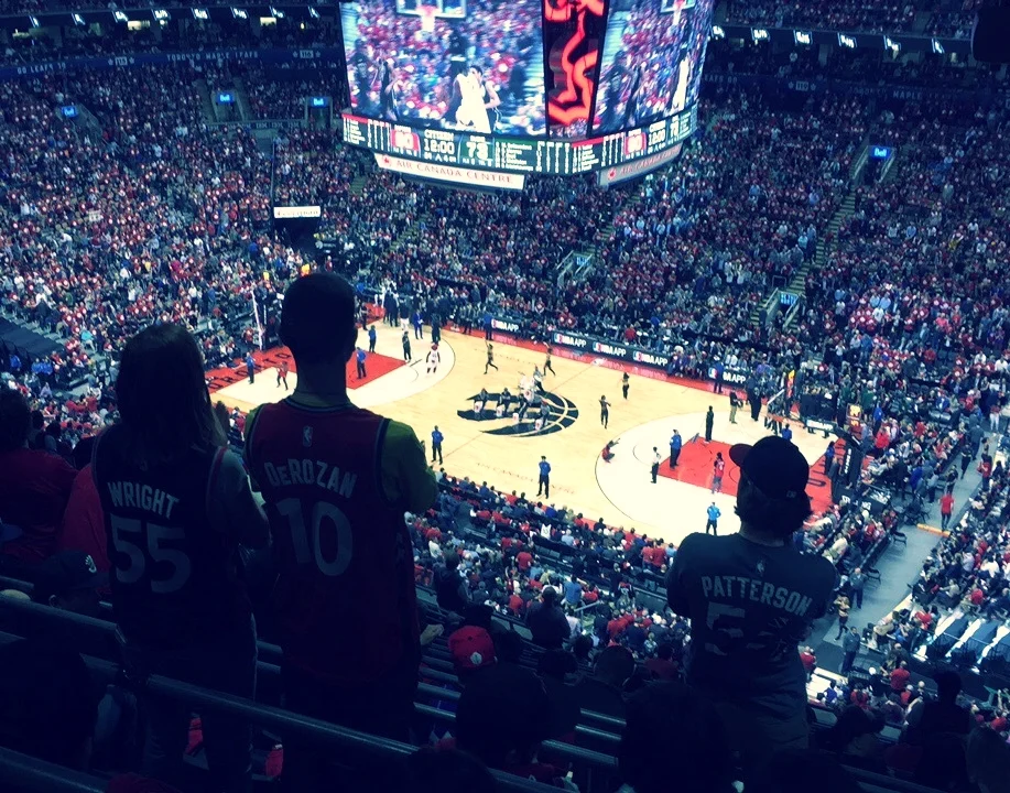 THE TORONTO RAPTORS COME HOME TO PLAY THE CLEVELAND CAVALIERS TRAILING 0-2 IN THE SERIES.