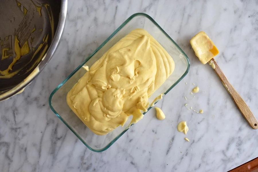 no-churn mango ice cream