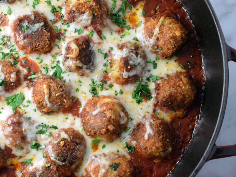 chicken parmesan meatballs