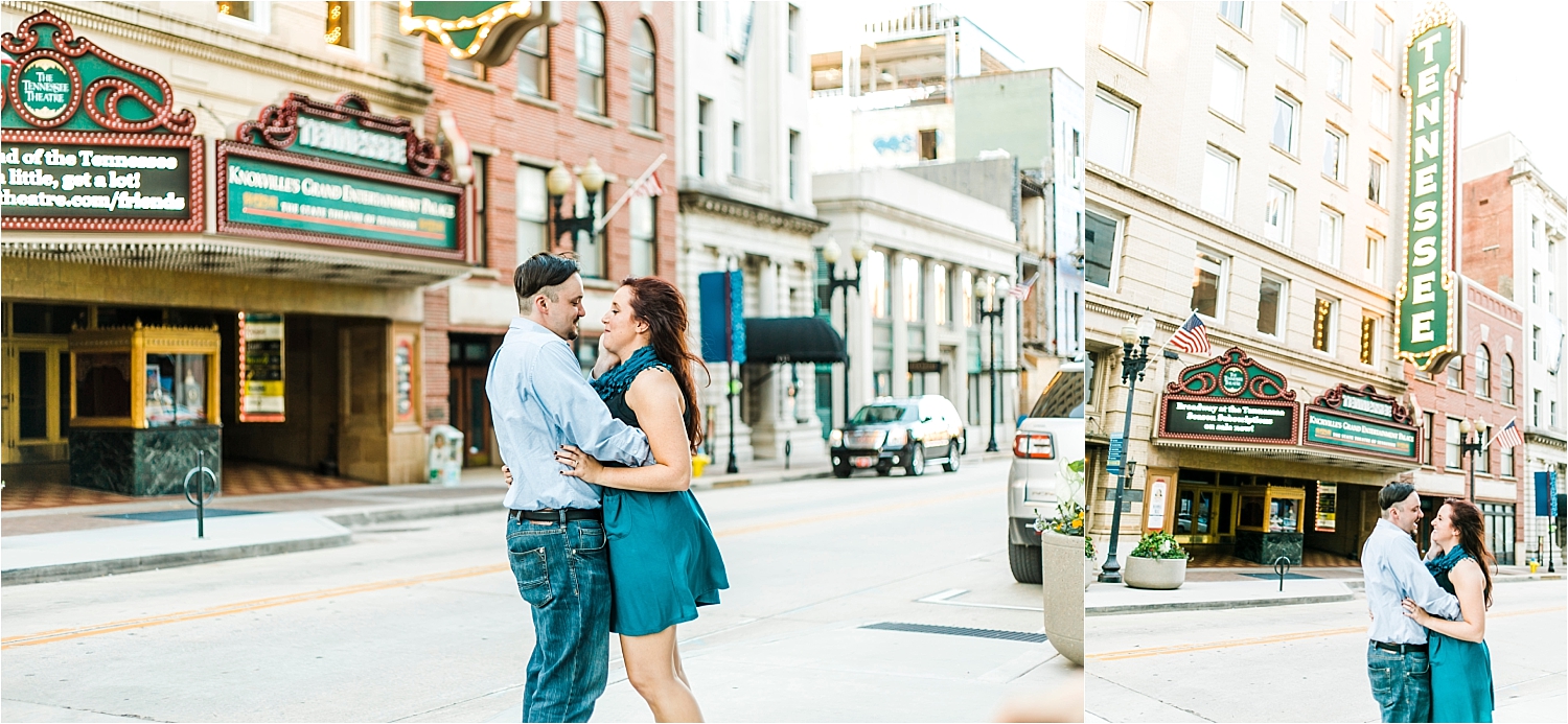 tennessee theatre engagement session knoxville