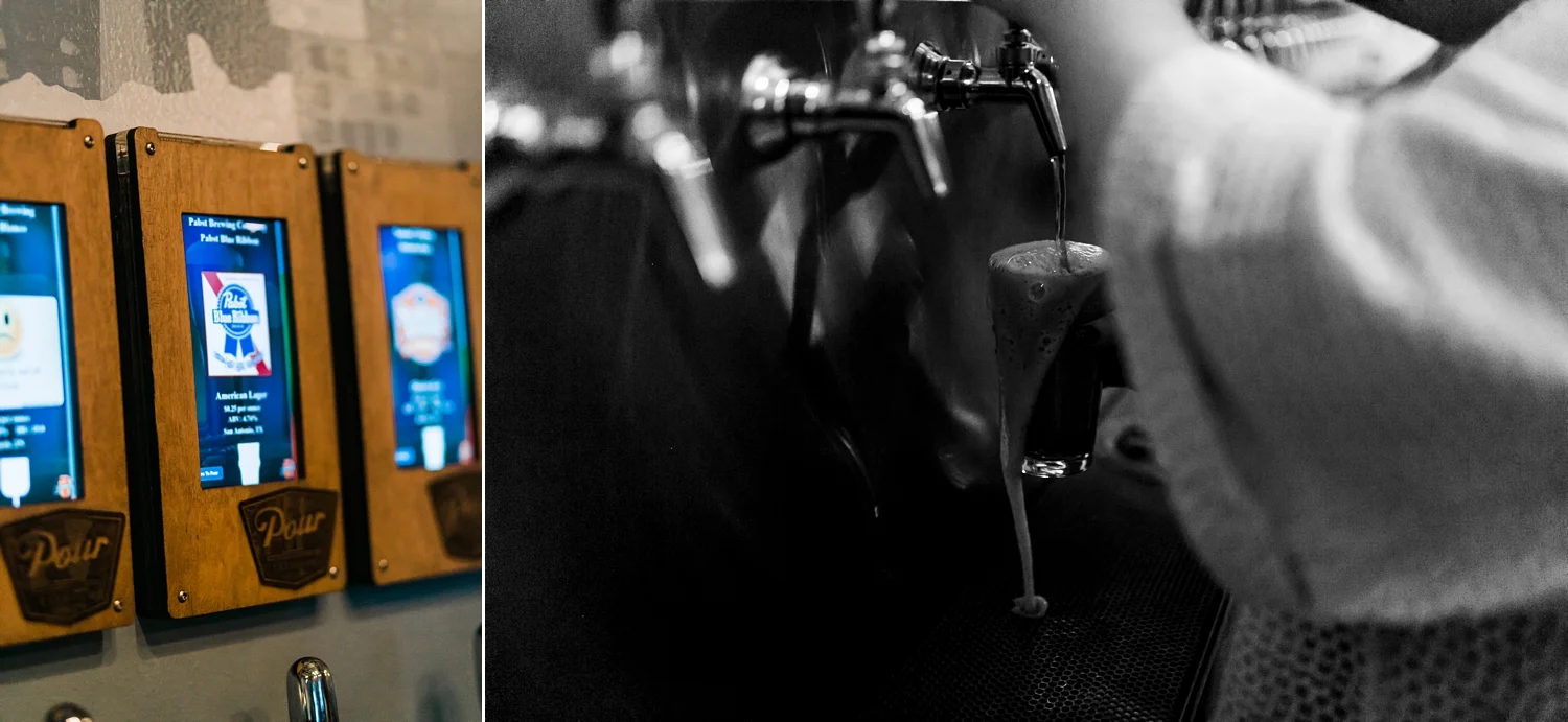 beer brewery engagement session
