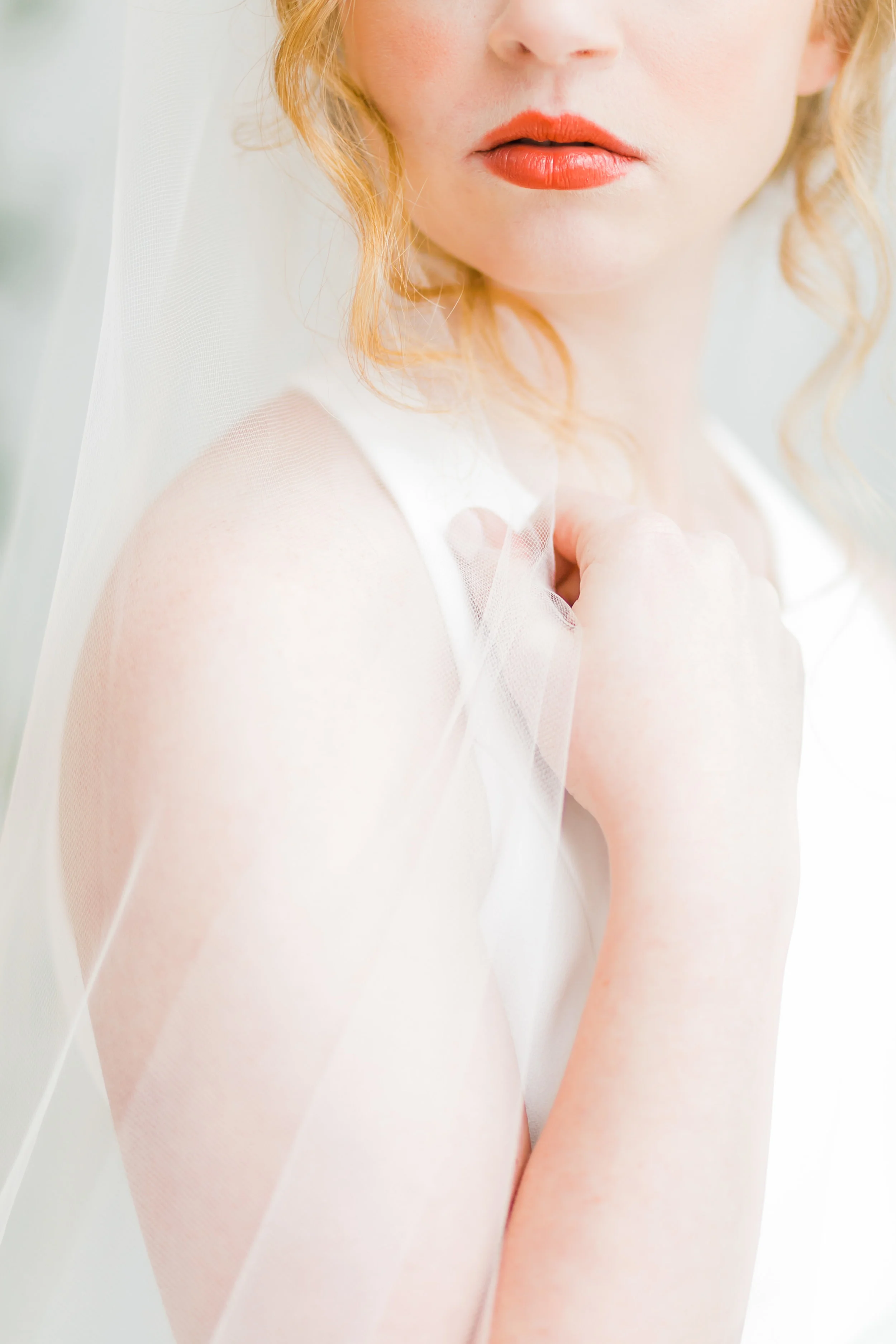 makeup by beauty by Blair red bridal lips