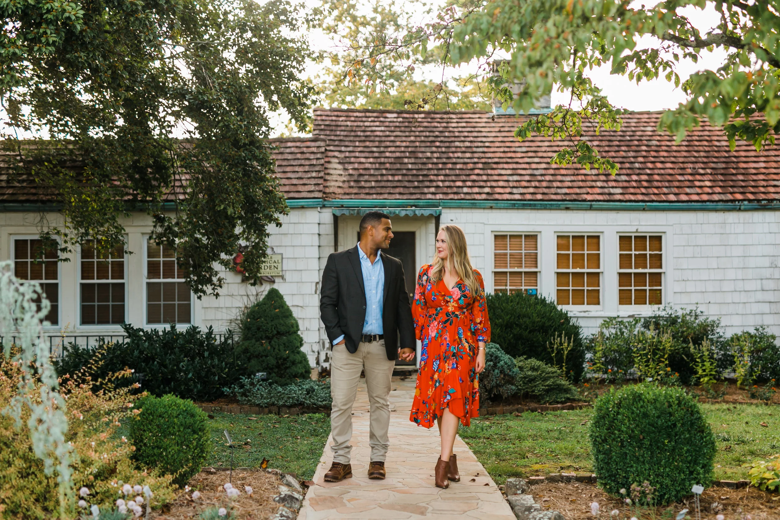 knoxville botanical gardens engagement session