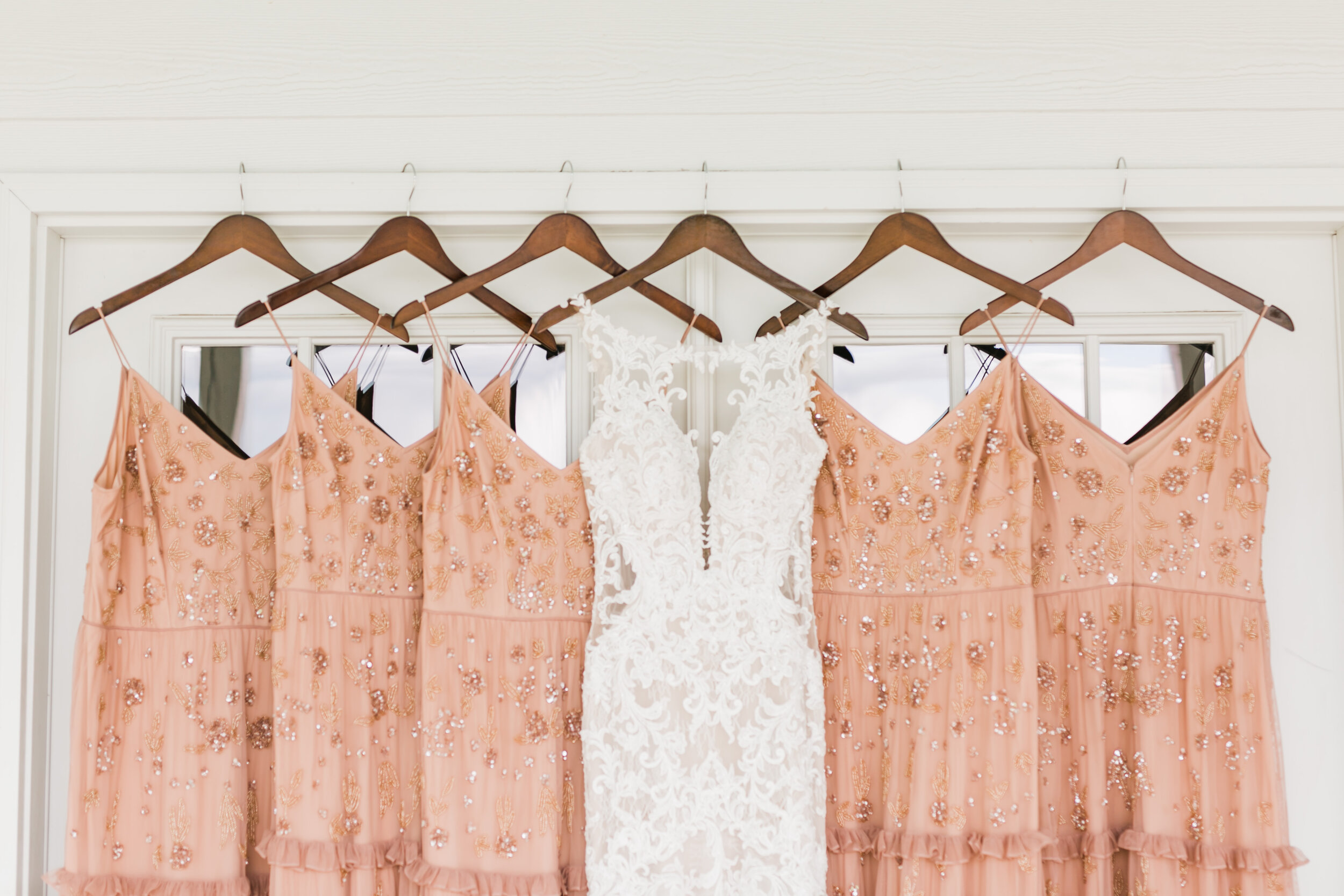 unique pink bridesmaid dresses