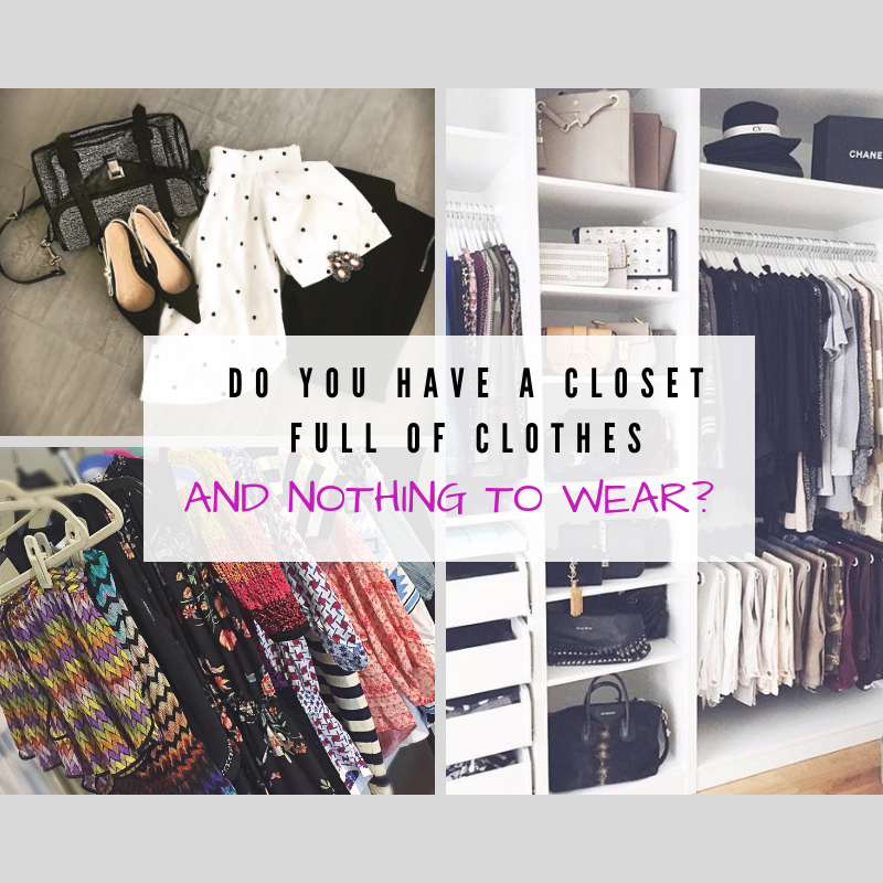 Is your closet overflowing with clothing, but you have nothing to wear ...