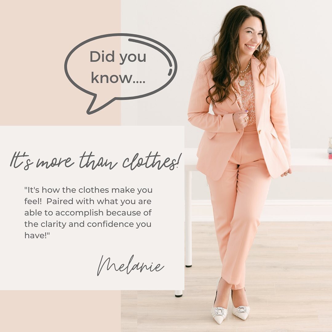 Clothes are only one part of the equation!

As high achieving women, you expect A LOT from yourself!  There is so much you'd like to accomplish that requires you be on more often than not! 

There is a need to be visible in order have the impact you 