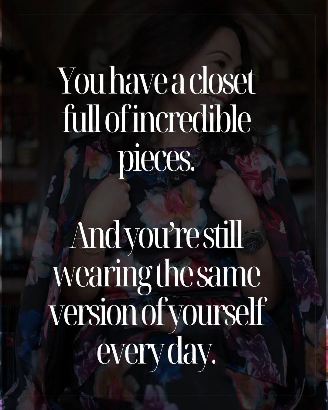 You don&rsquo;t have a clothing problem.

You have a visibility problem.

⸻

I see this all the time with women in leadership.

Executives. Attorneys. Women running teams, making decisions, leading at a high level.

Closets full of beautiful pieces.
