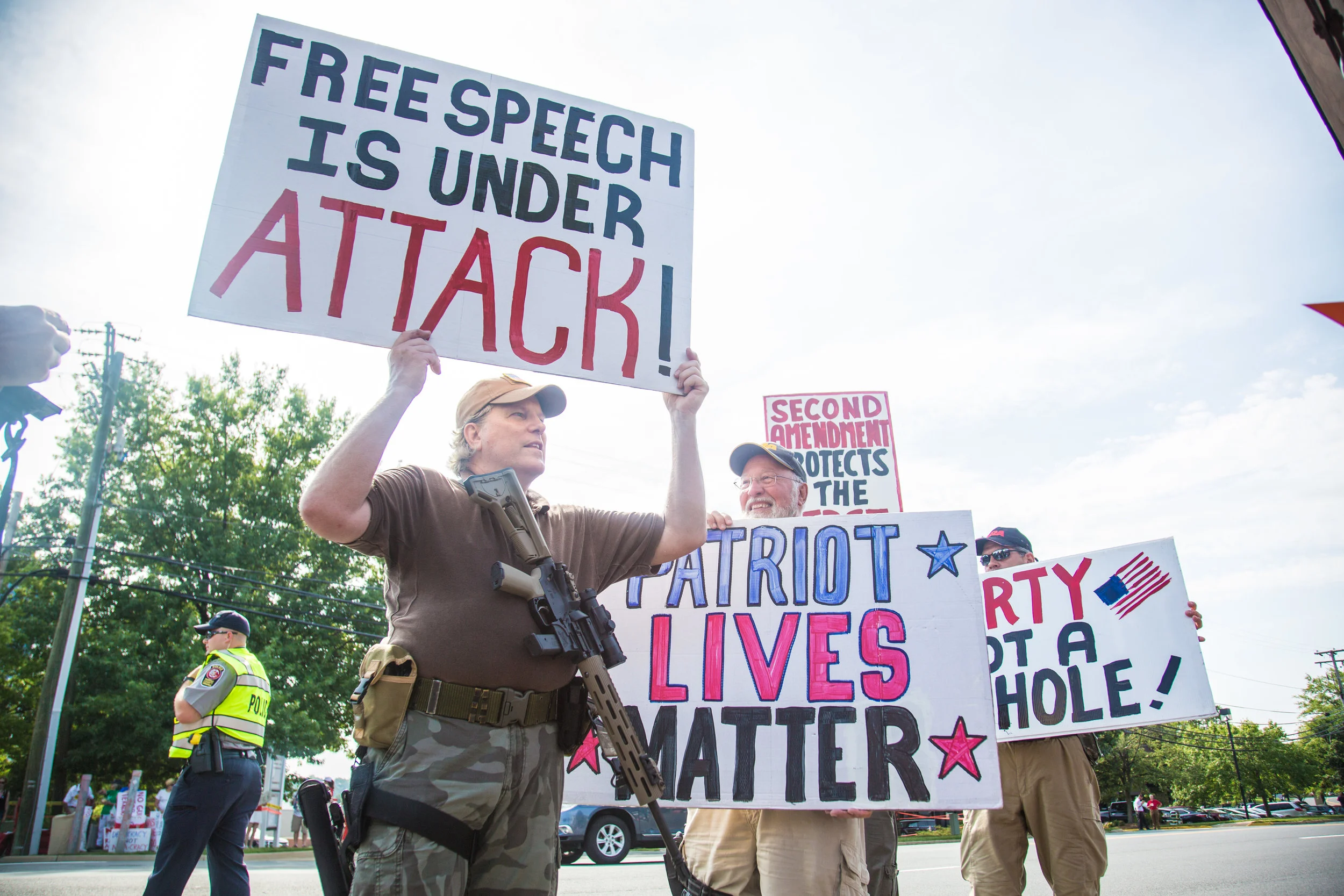 NRA Advocates Counter Protest