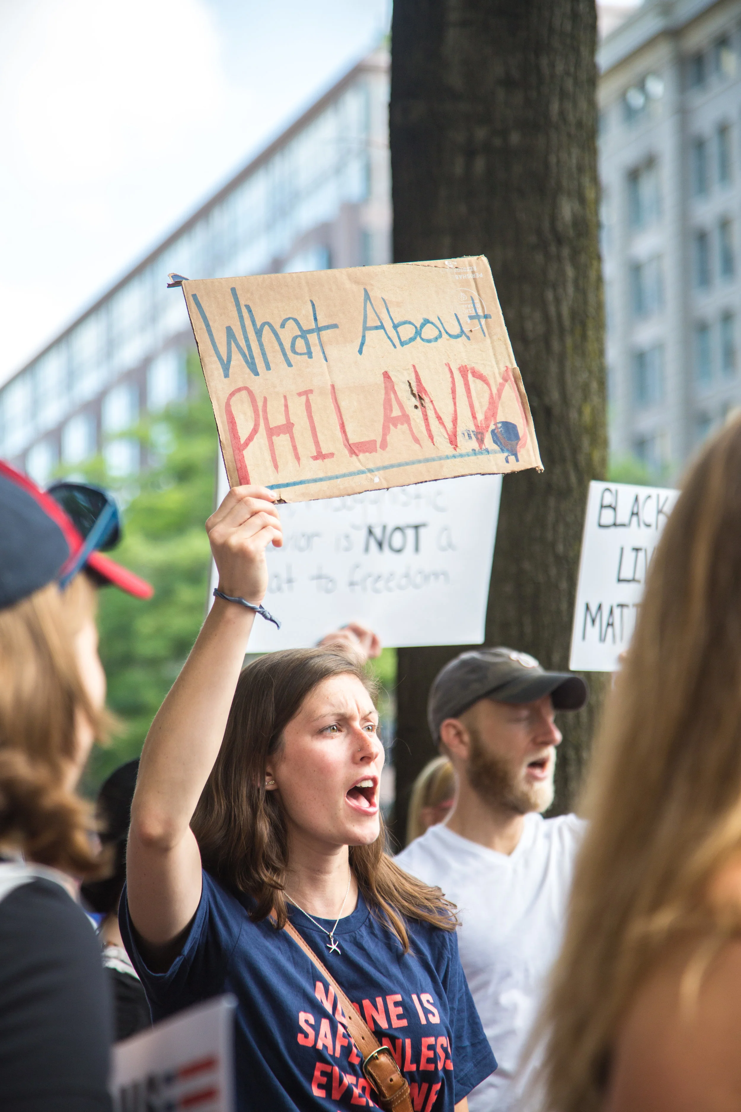 Women's March Vigil for Philando Castile