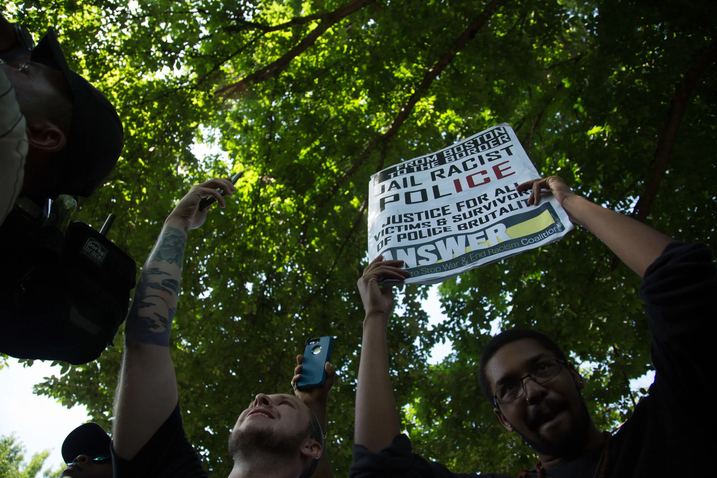 40 Thousand Counter protesters show up at Boston Common in opposition of a conservative Freedom of Speech rally on August 19, 2017