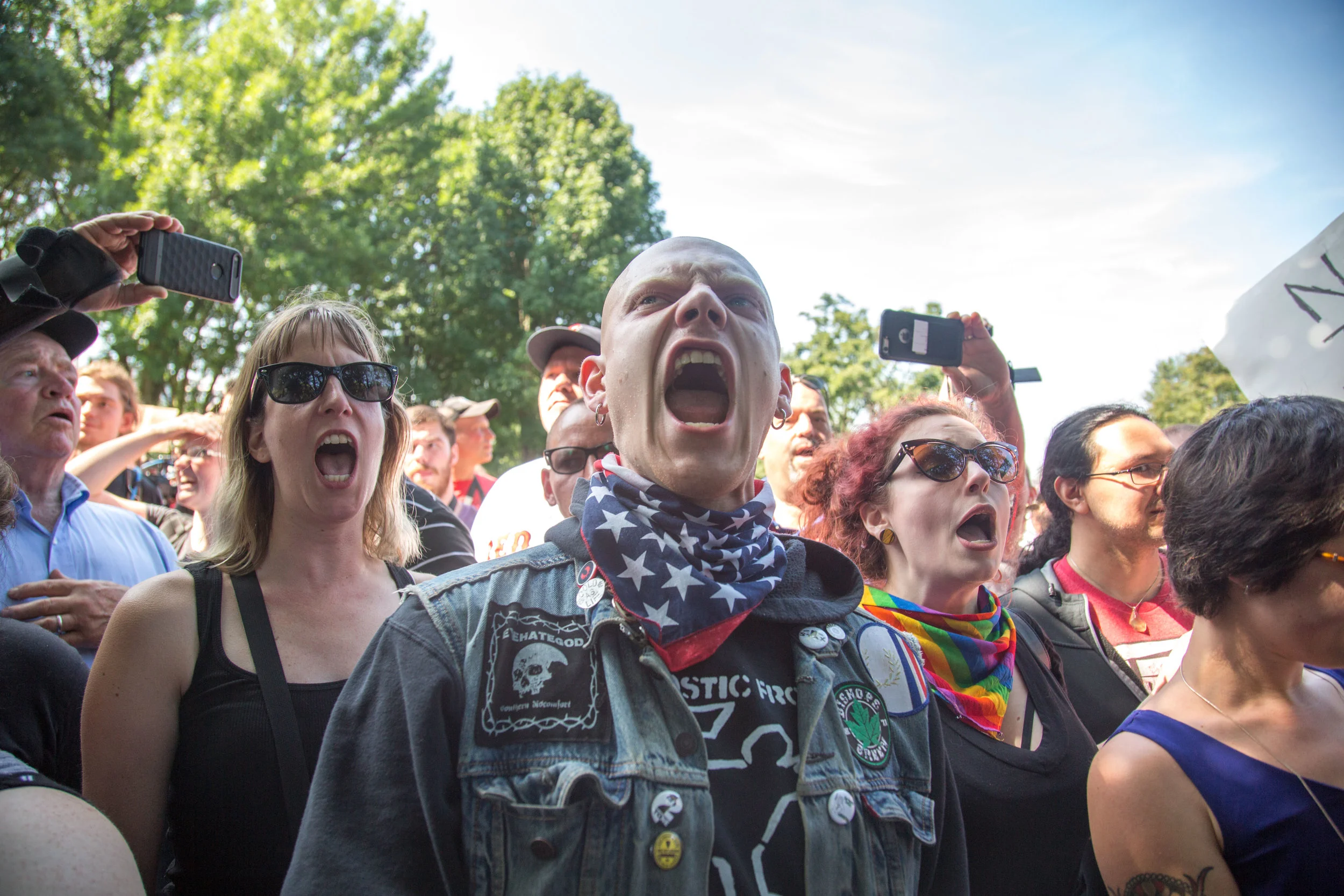 40 Thousand Counter protesters show up at Boston Common in opposition of a conservative Freedom of Speech rally on August 19, 2017