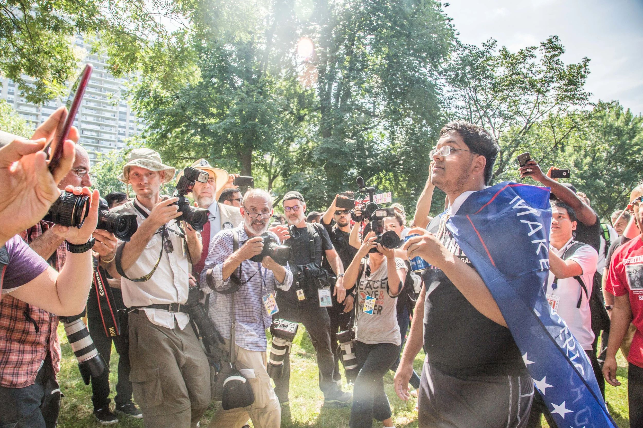 40 Thousand Counter protesters show up at Boston Common in opposition of a conservative Freedom of Speech rally on August 19, 2017