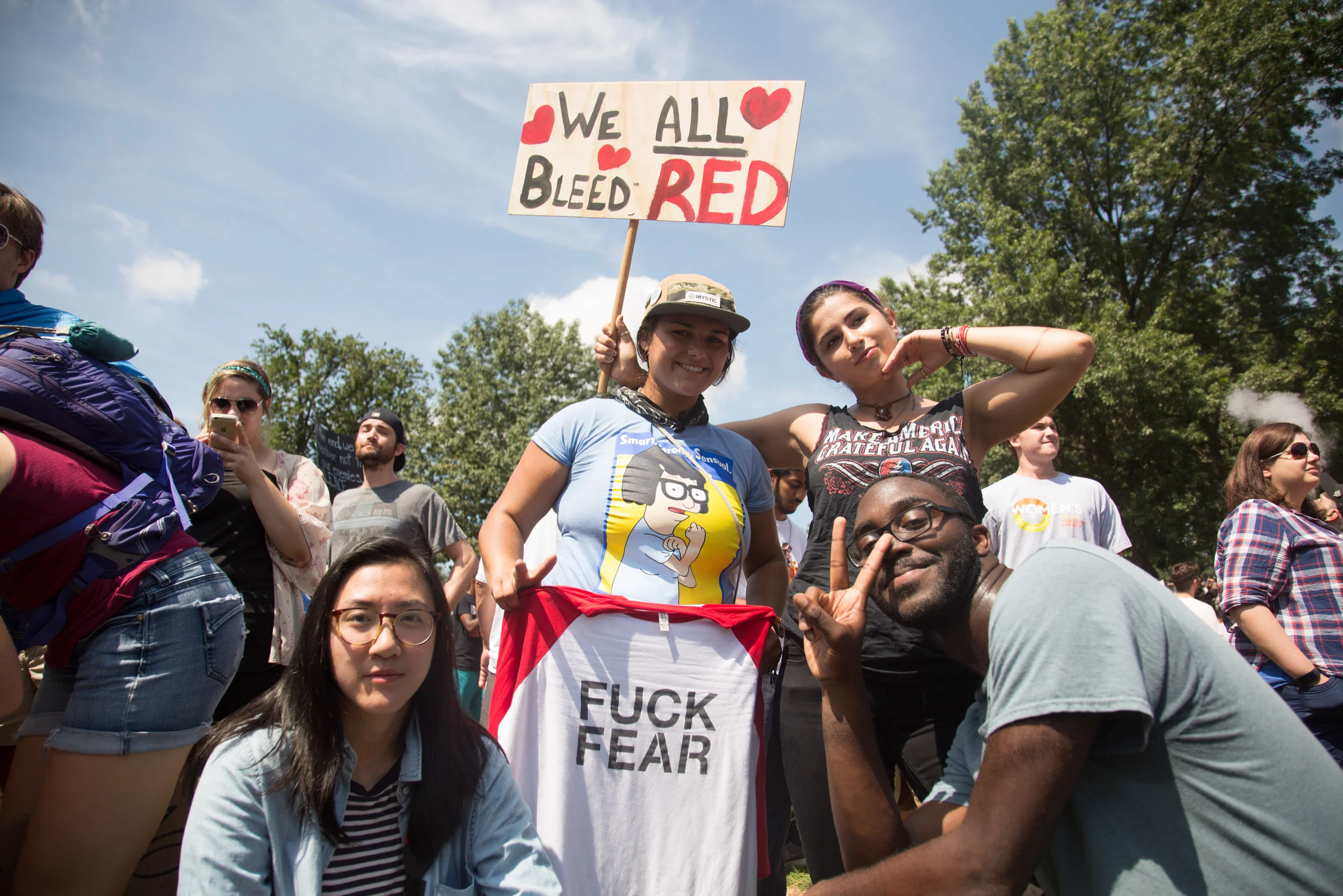 40 Thousand Counter protesters show up at Boston Common in opposition of a conservative Freedom of Speech rally on August 19, 2017