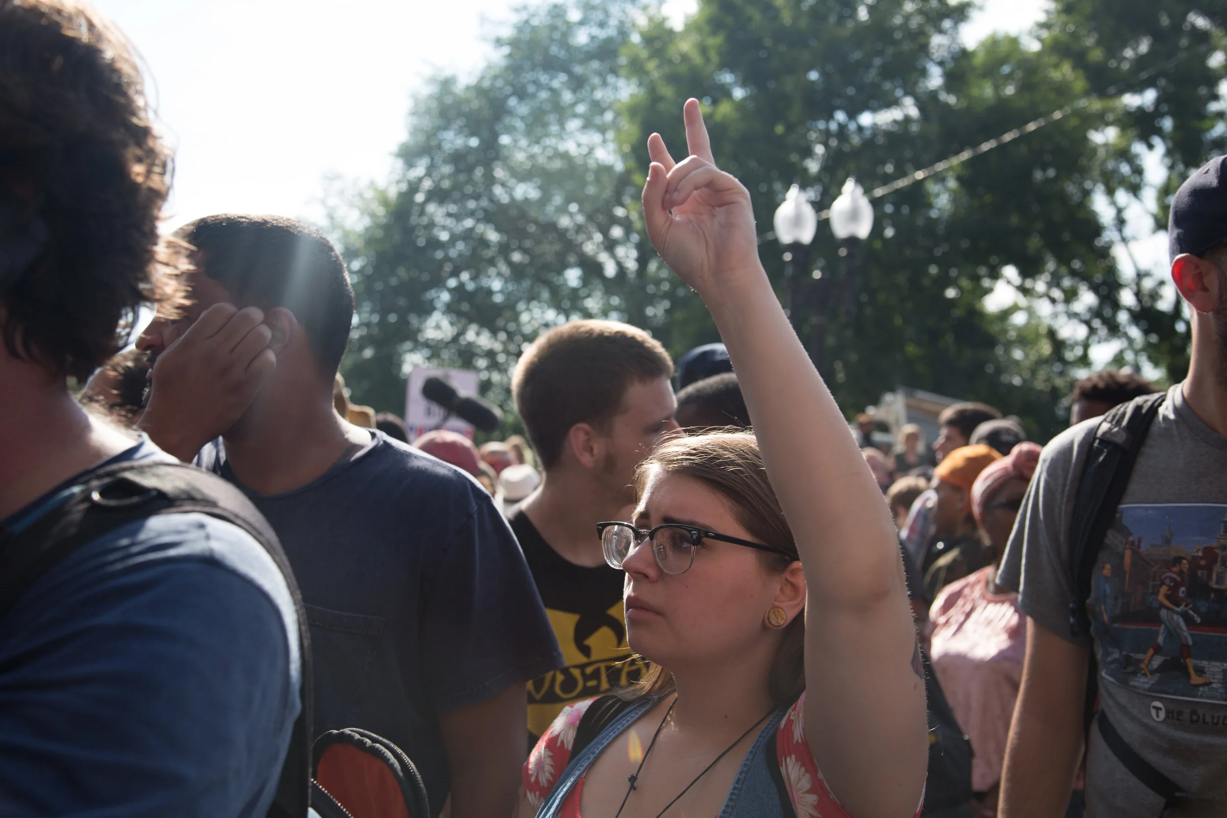 40 Thousand Counter protesters show up at Boston Common in opposition of a conservative Freedom of Speech rally on August 19, 2017
