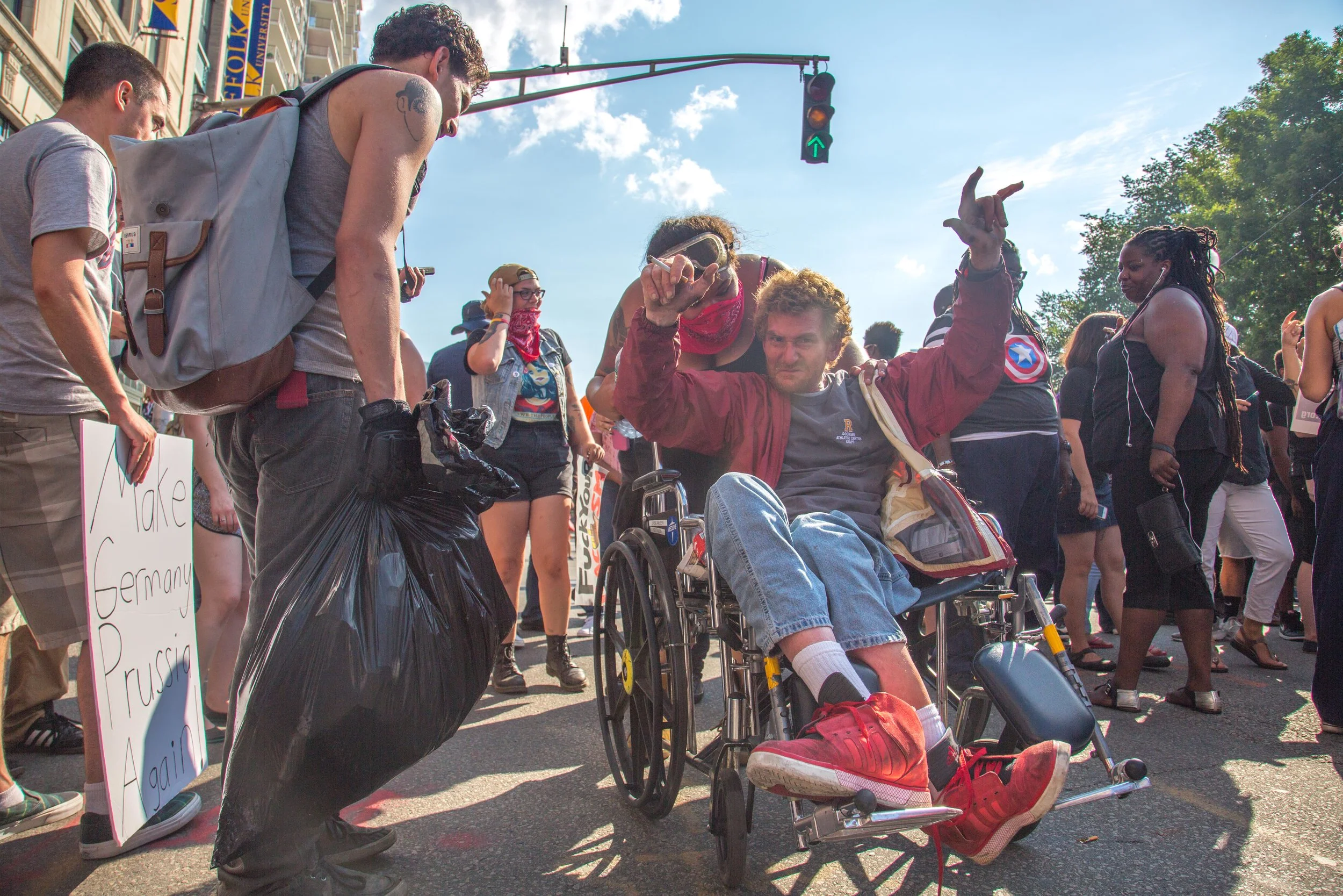40 Thousand Counter protesters show up at Boston Common in opposition of a conservative Freedom of Speech rally on August 19, 2017