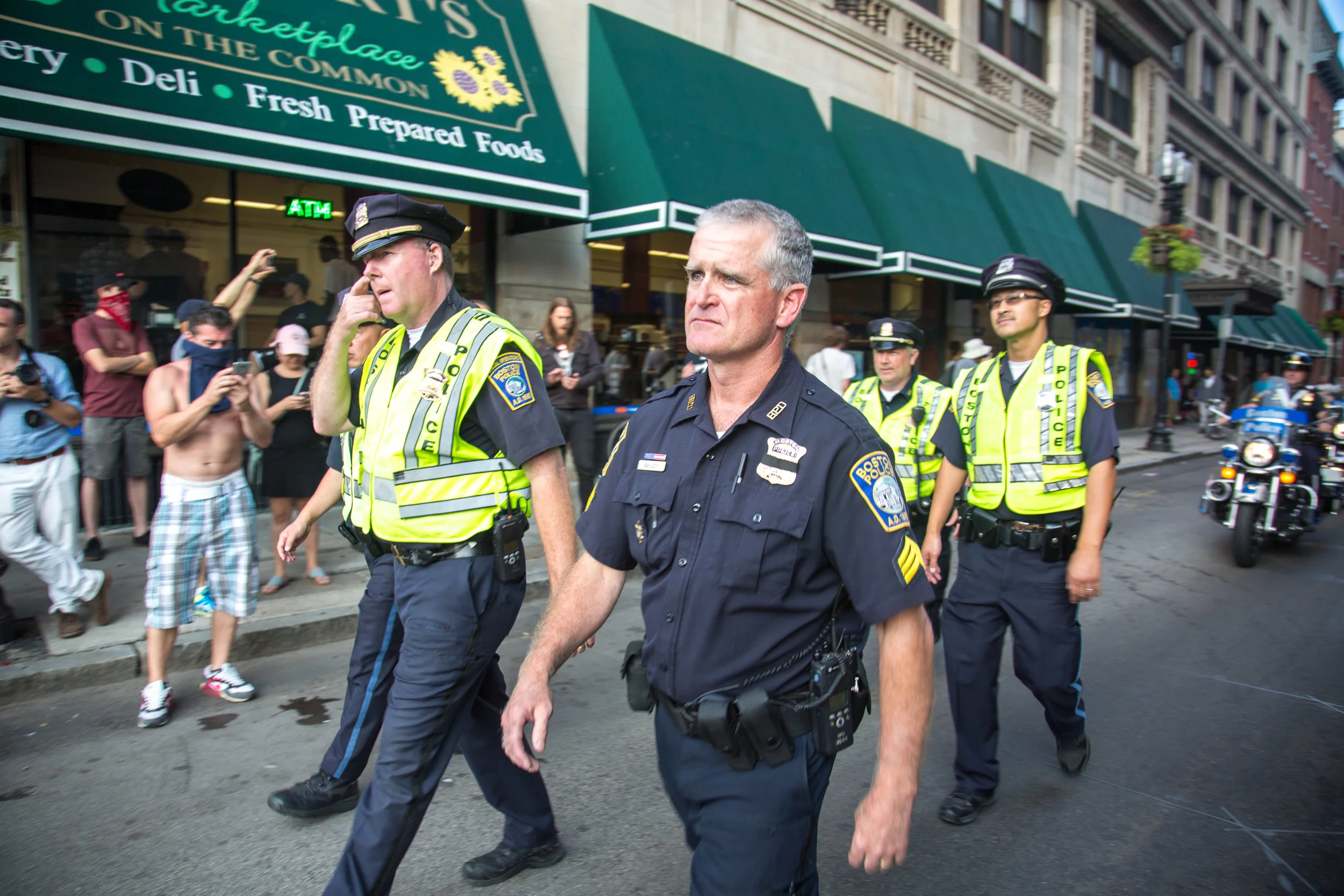 40 Thousand Counter protesters show up at Boston Common in opposition of a conservative Freedom of Speech rally on August 19, 2017