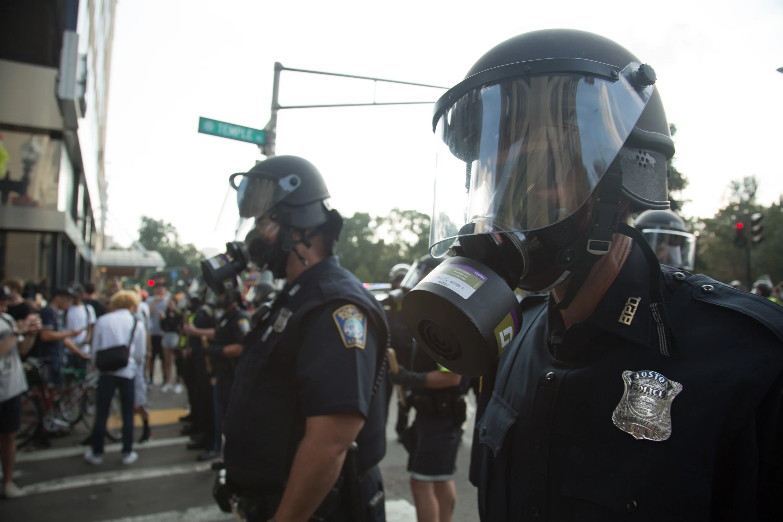 40 Thousand Counter protesters show up at Boston Common in opposition of a conservative Freedom of Speech rally on August 19, 2017