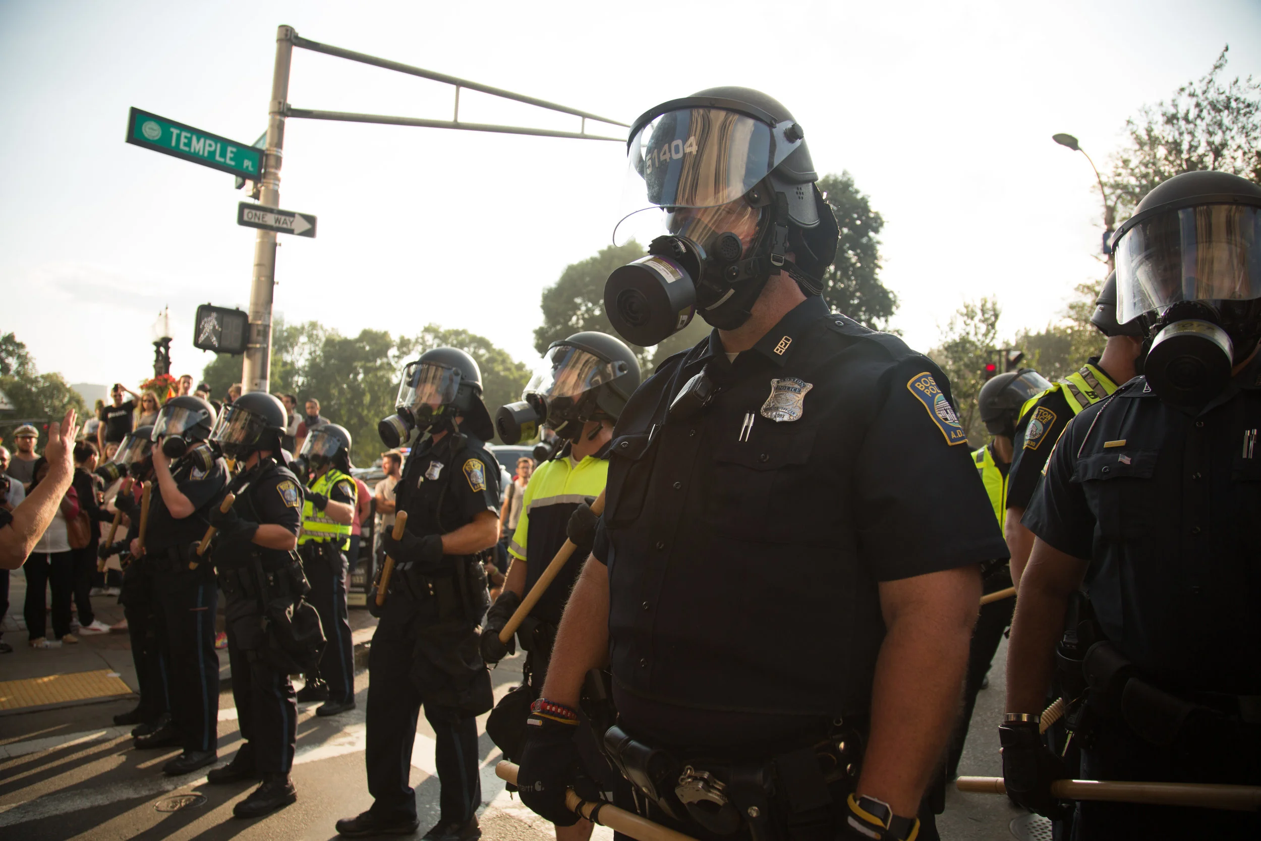 40 Thousand Counter protesters show up at Boston Common in opposition of a conservative Freedom of Speech rally on August 19, 2017