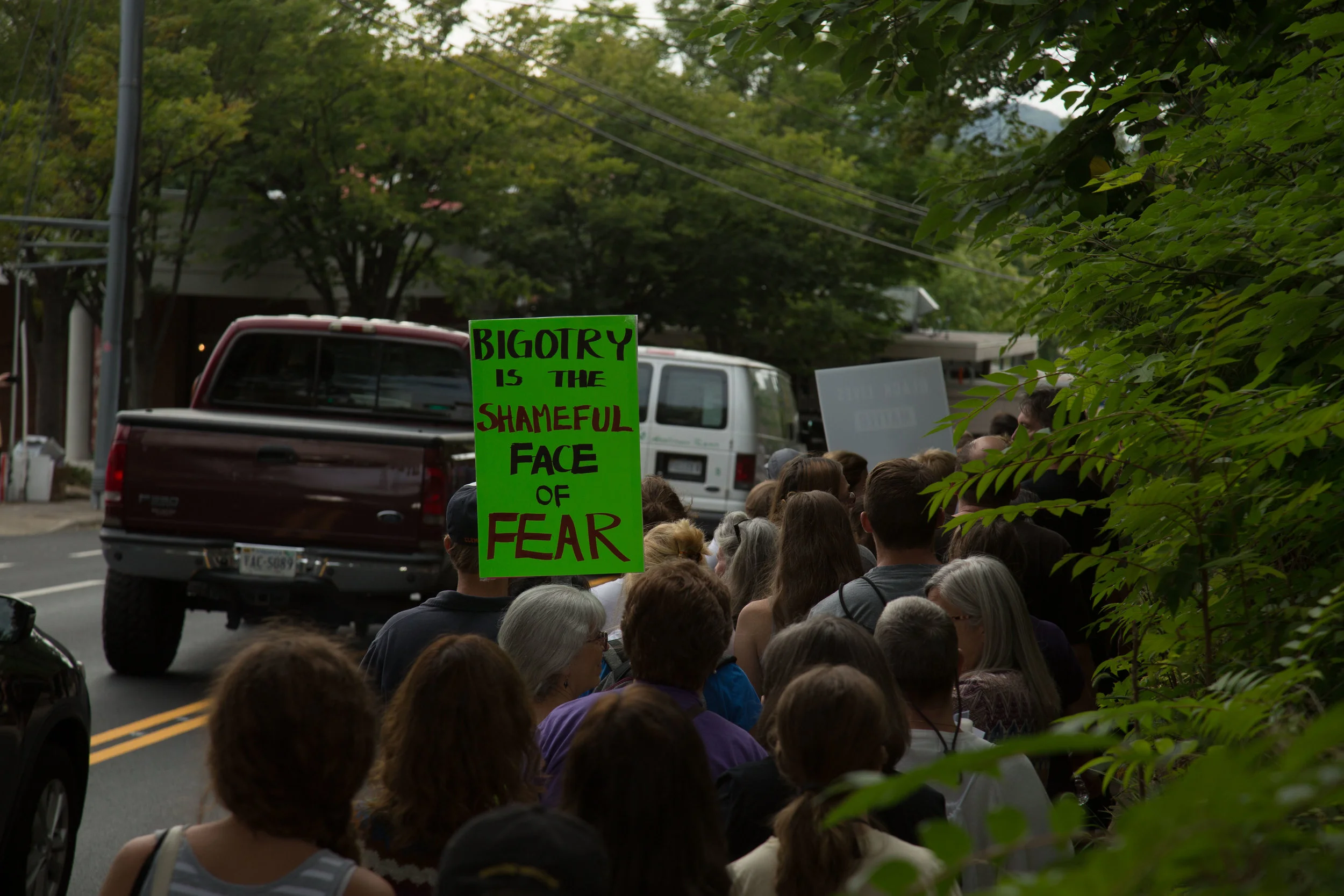 Protesters of the Charlottesville tragedy begin their 10 day action as they march from Charlottesville, Virgina to Washington D.C. Organizers Nelini Stamp of the Workign Famlies Party and Mohammed Naeem lead the action into the begining of the week. The first day consisted of roughly 200 protesters who came out for the blessing and the first 3 miles of the march. Fellow organizations include the Women's March, Working Families Party, Action Network, and Rogue Photo. Cville2DC.us