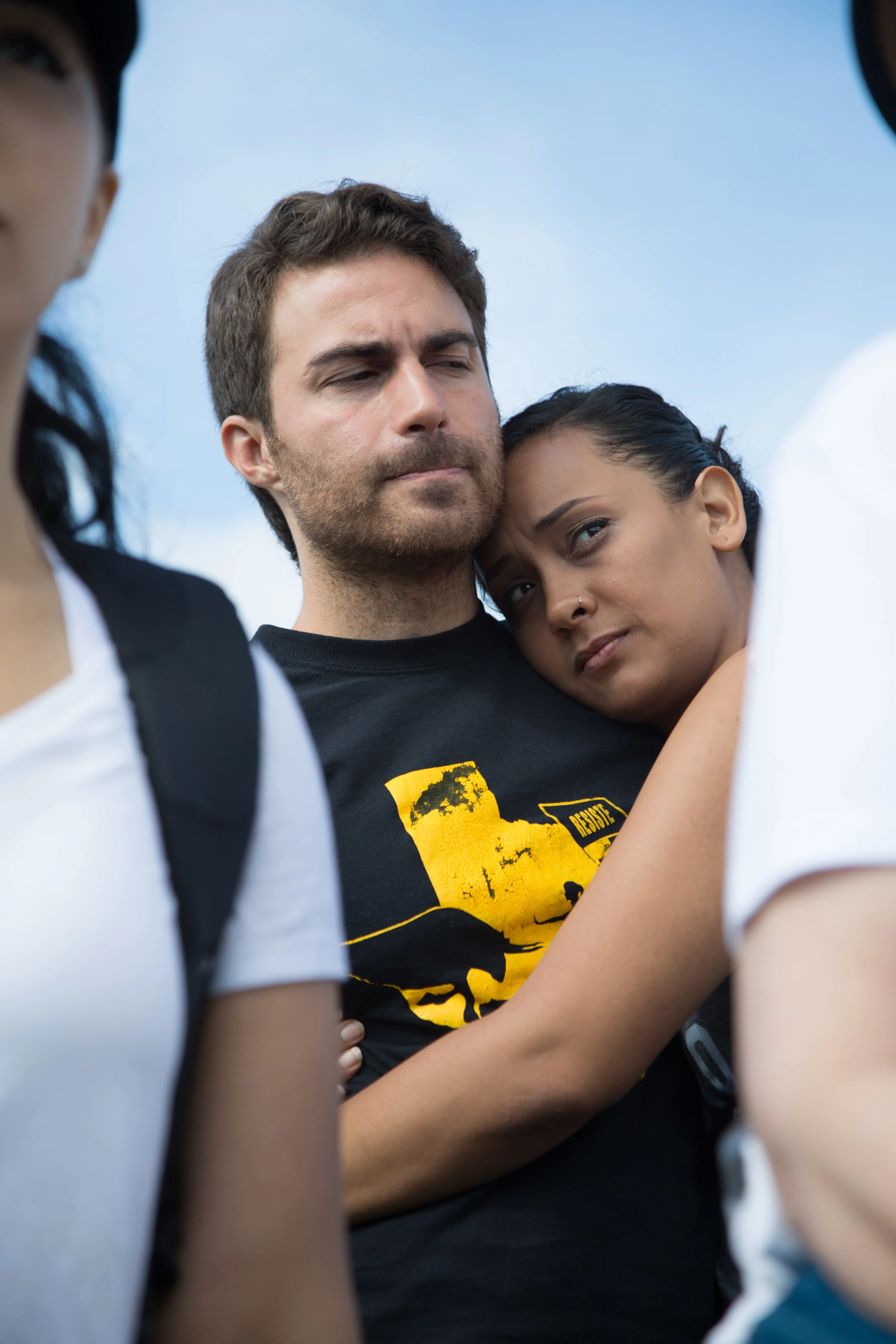 Activists continue their march from Charlottesville, Virginia to Washington, D.C. for a third day on August 30, 2017. The march, which is in protest against white supremacy, originally started with around 200 participants. Around 30 are continuing the movement, which will take around ten days.
