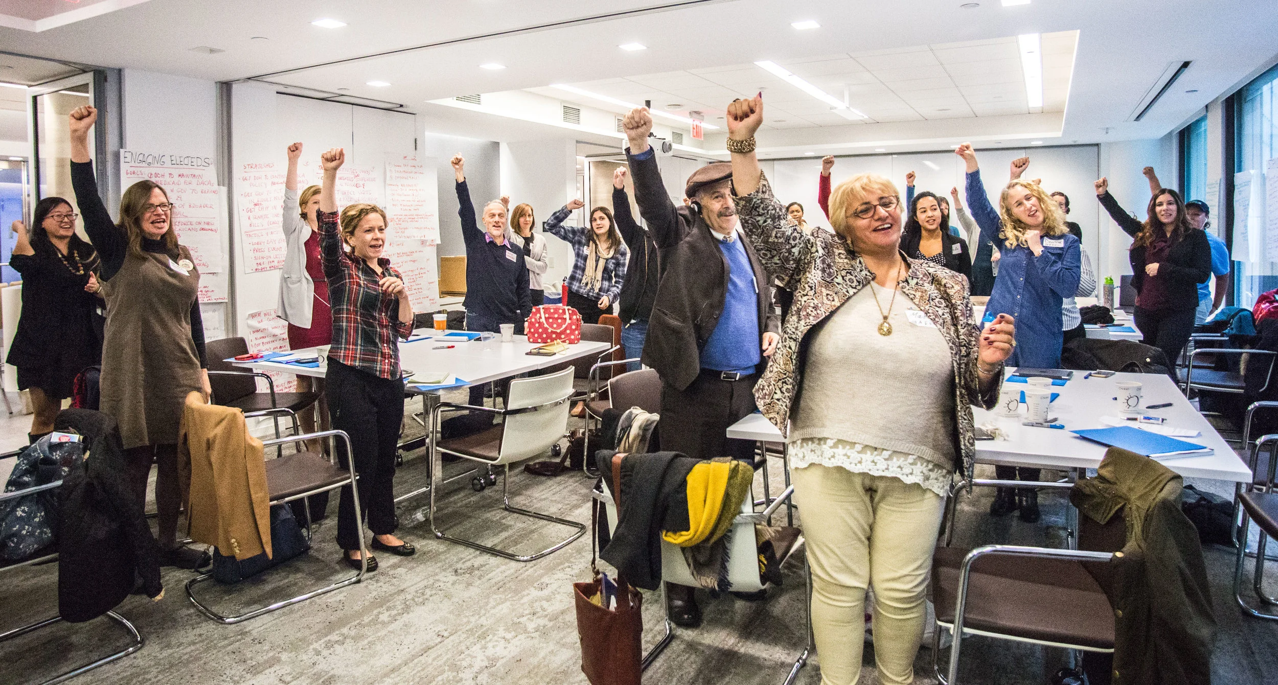 Nonprofit Organizations based in the state of New York gather for a meeting about an upcoming campaign for Healthcare.