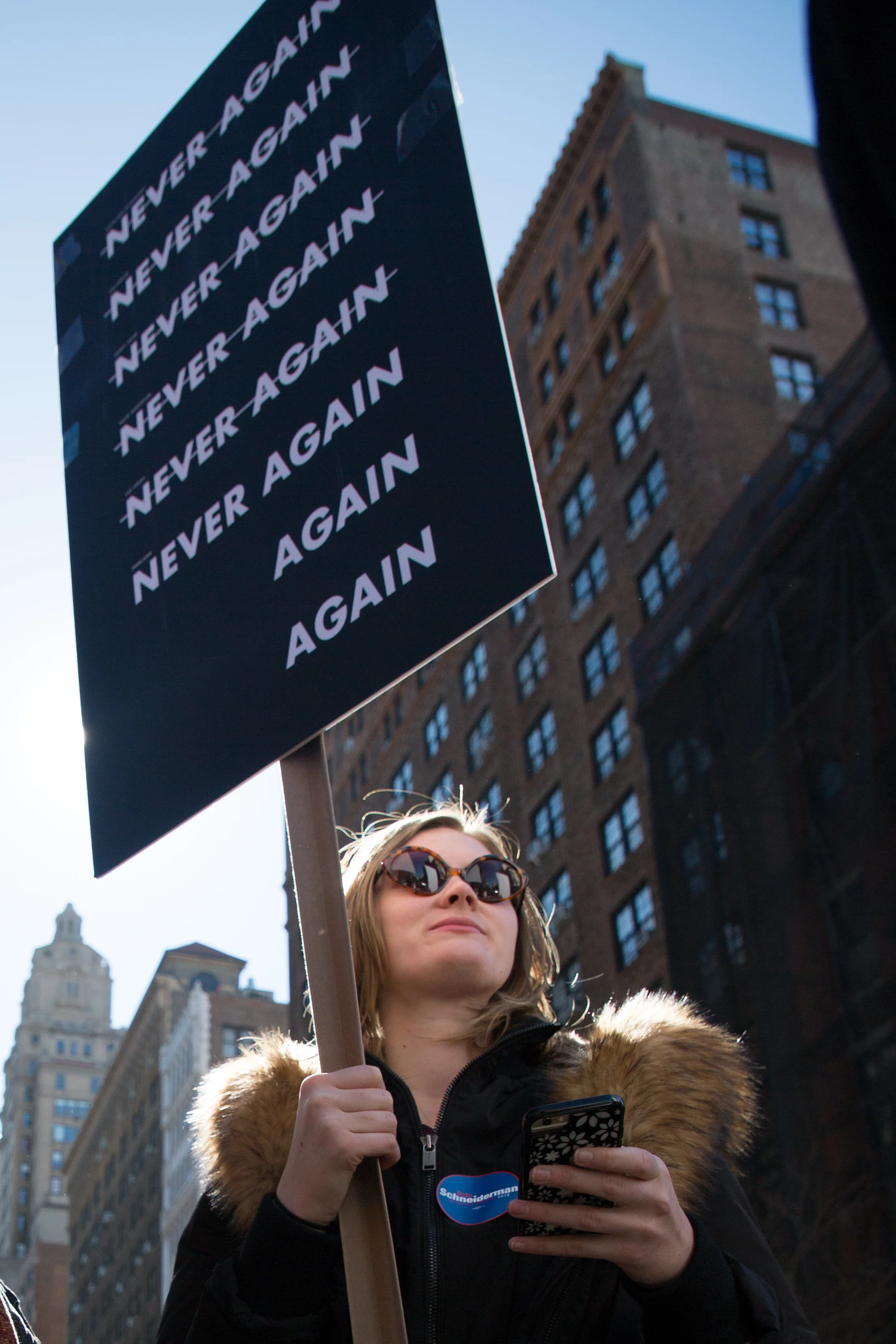 Over 200,000 protesters came out to protest the NRA in favor of Gun Reform. AG Eric Schneiderman joined the march.