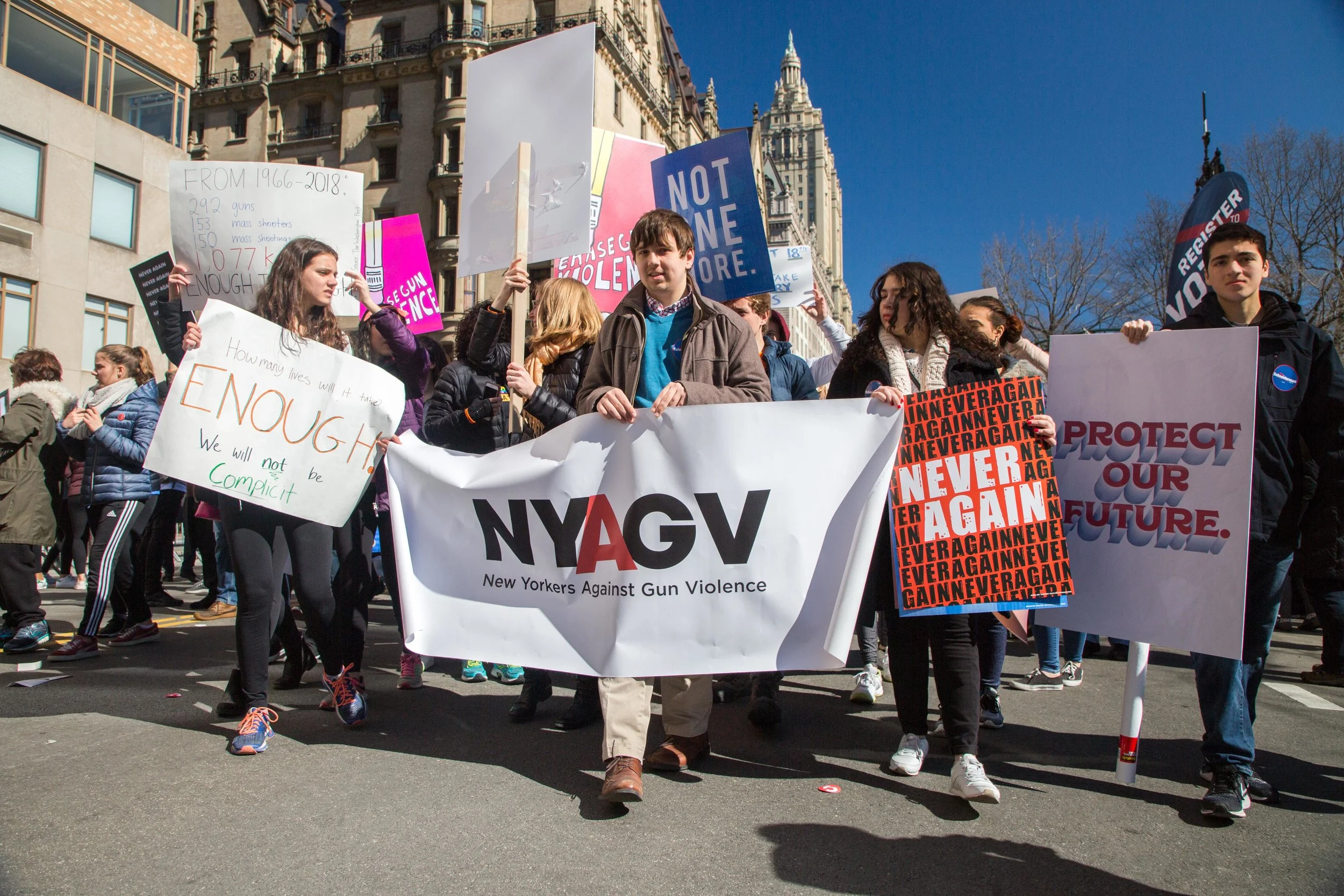 Over 200,000 protesters came out to protest the NRA in favor of Gun Reform. AG Eric Schneiderman joined the march.