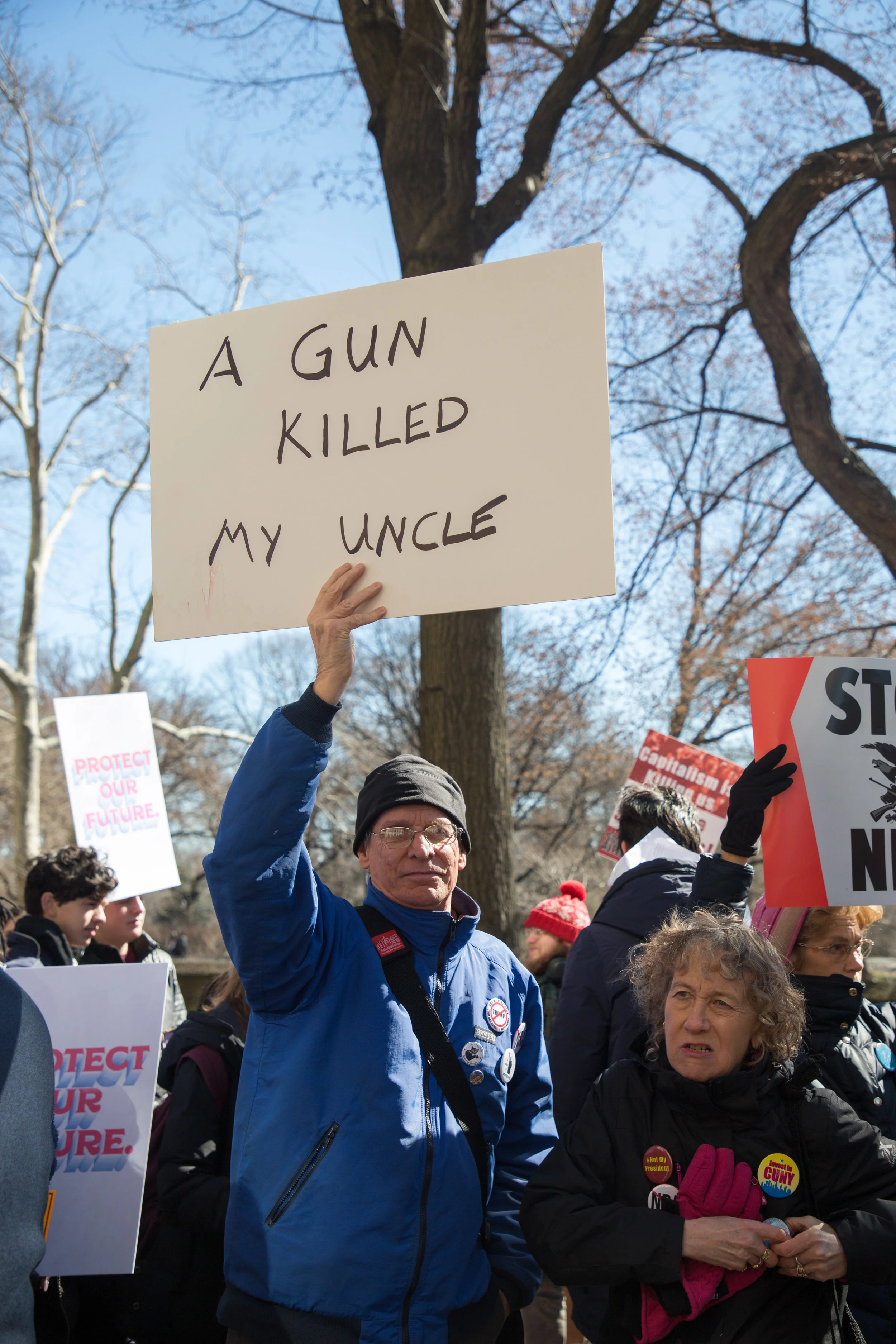 Over 200,000 protesters came out to protest the NRA in favor of Gun Reform. AG Eric Schneiderman joined the march.