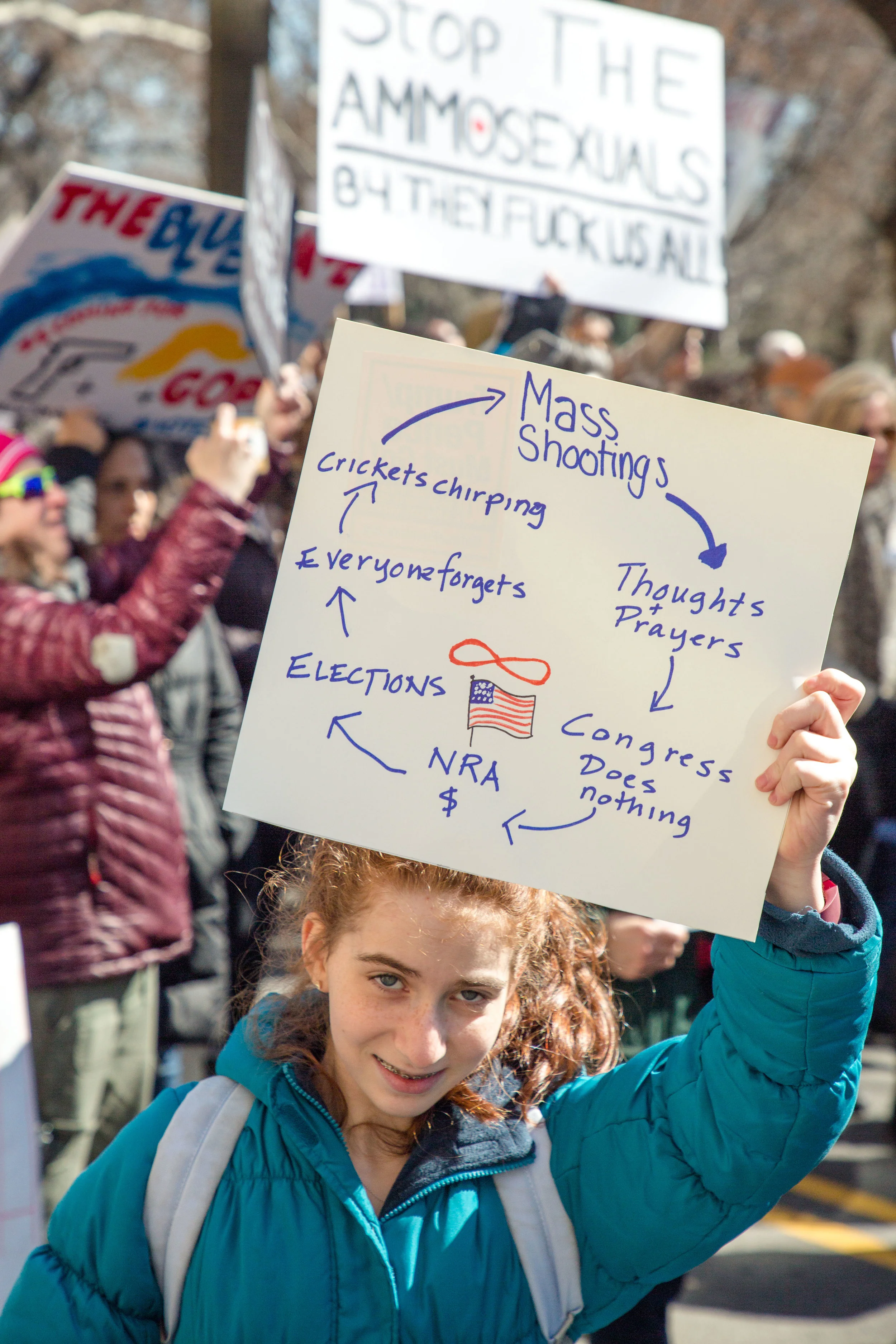 Over 200,000 protesters came out to protest the NRA in favor of Gun Reform. AG Eric Schneiderman joined the march.