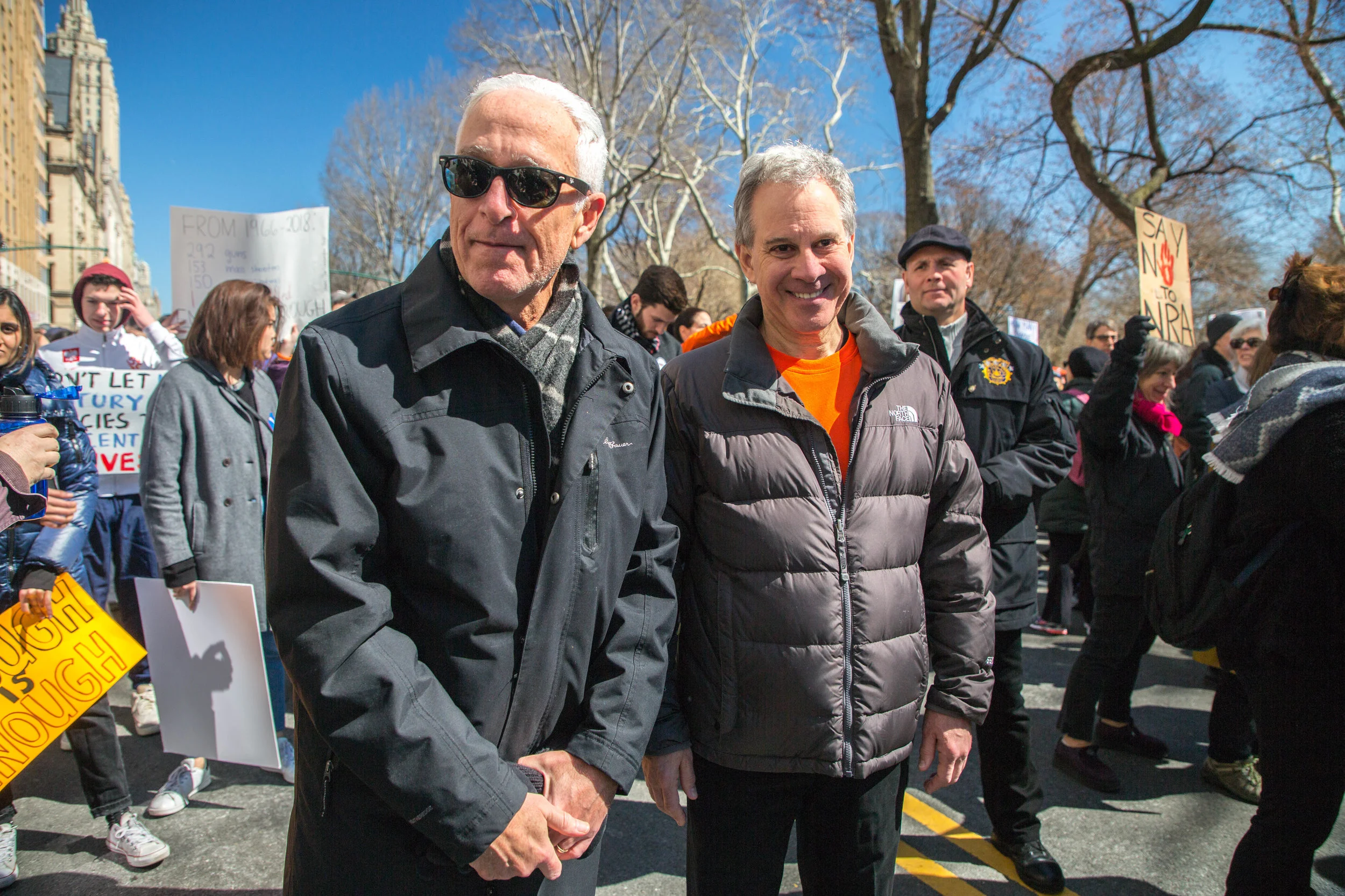 Over 200,000 protesters came out to protest the NRA in favor of Gun Reform. AG Eric Schneiderman joined the march.