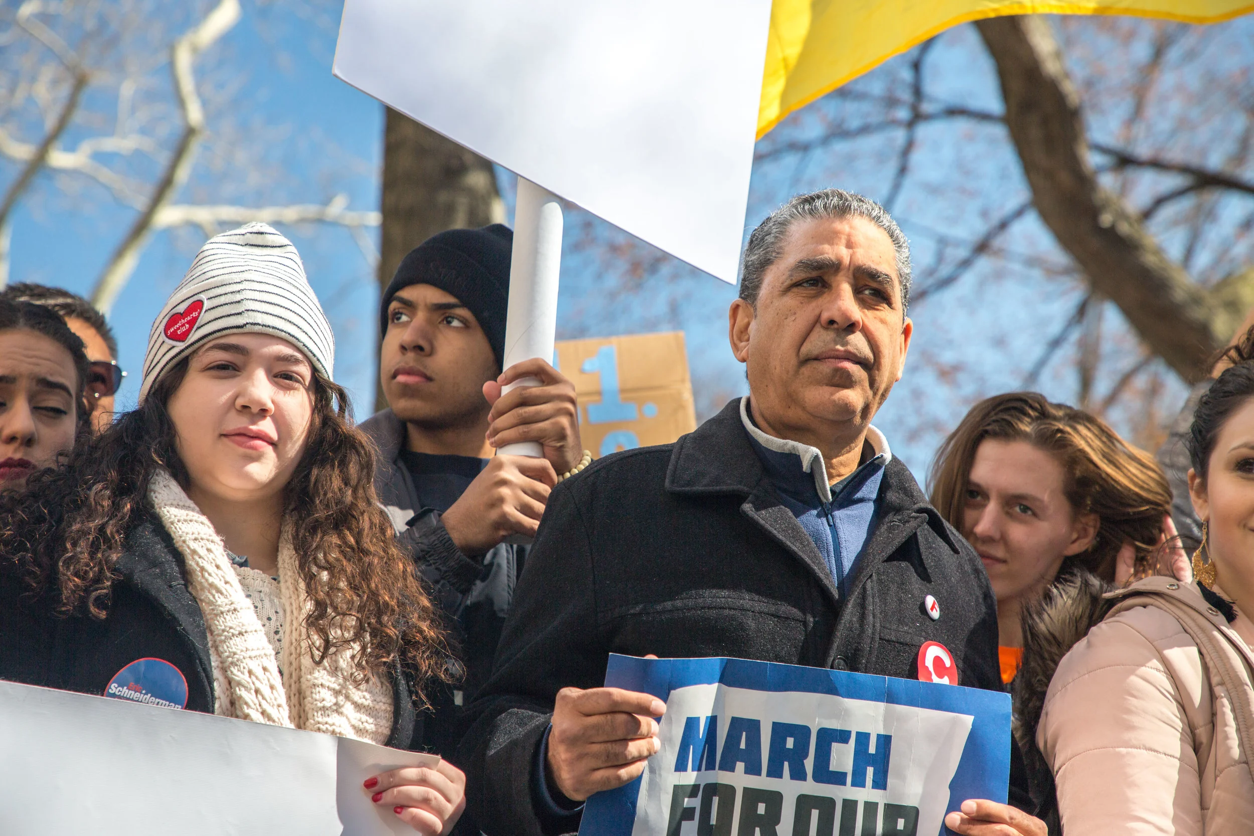 Over 200,000 protesters came out to protest the NRA in favor of Gun Reform. AG Eric Schneiderman joined the march.