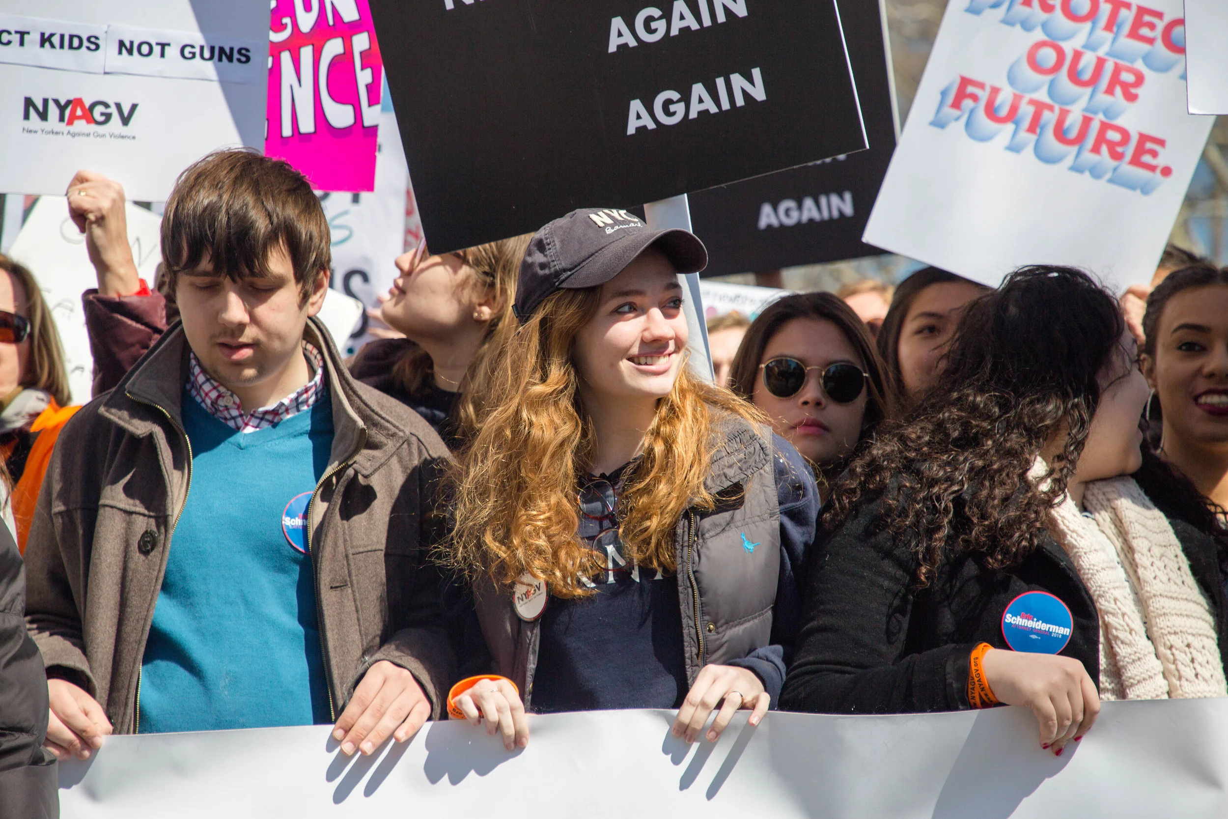 Over 200,000 protesters came out to protest the NRA in favor of Gun Reform. AG Eric Schneiderman joined the march.