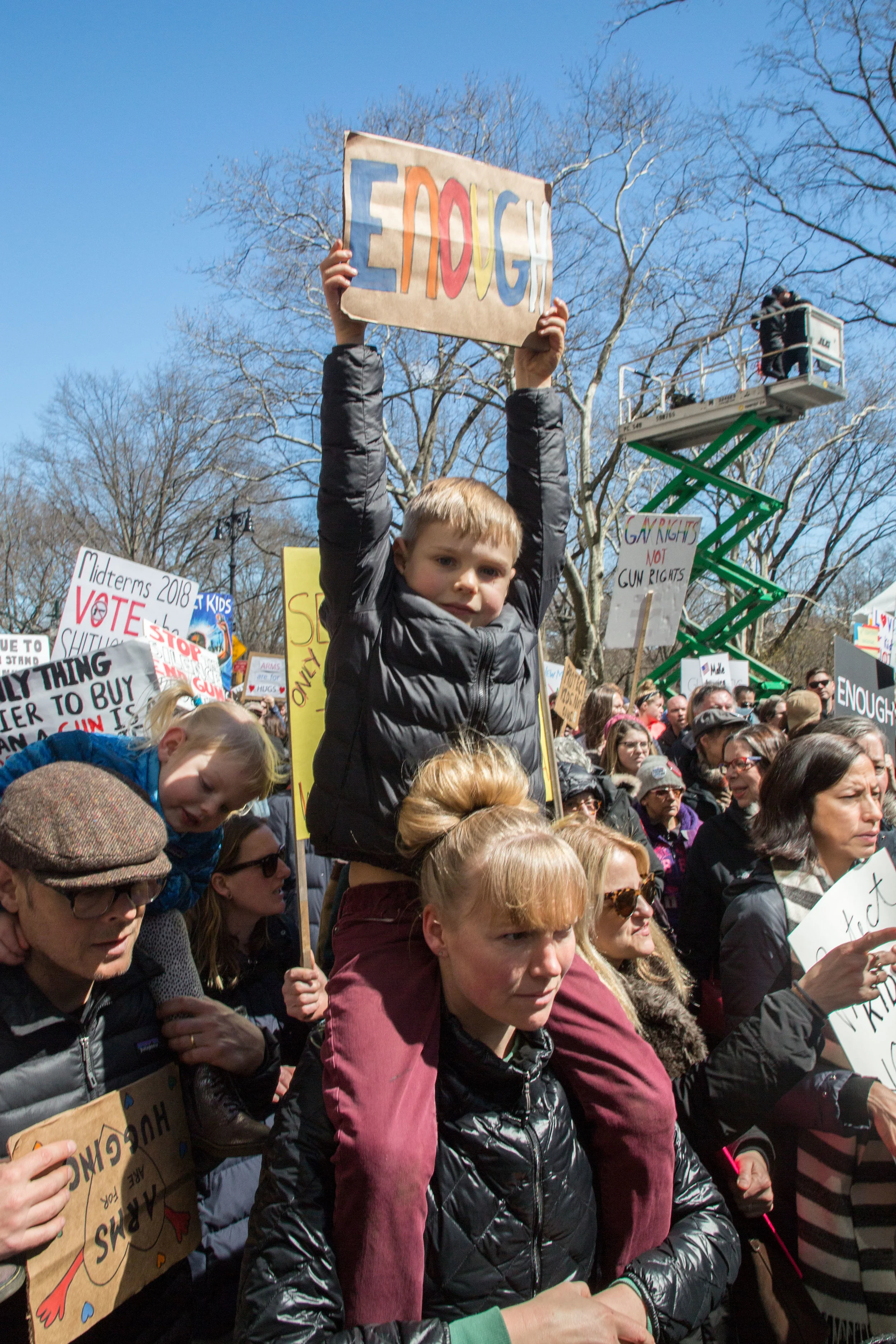 Over 200,000 protesters came out to protest the NRA in favor of Gun Reform. AG Eric Schneiderman joined the march.