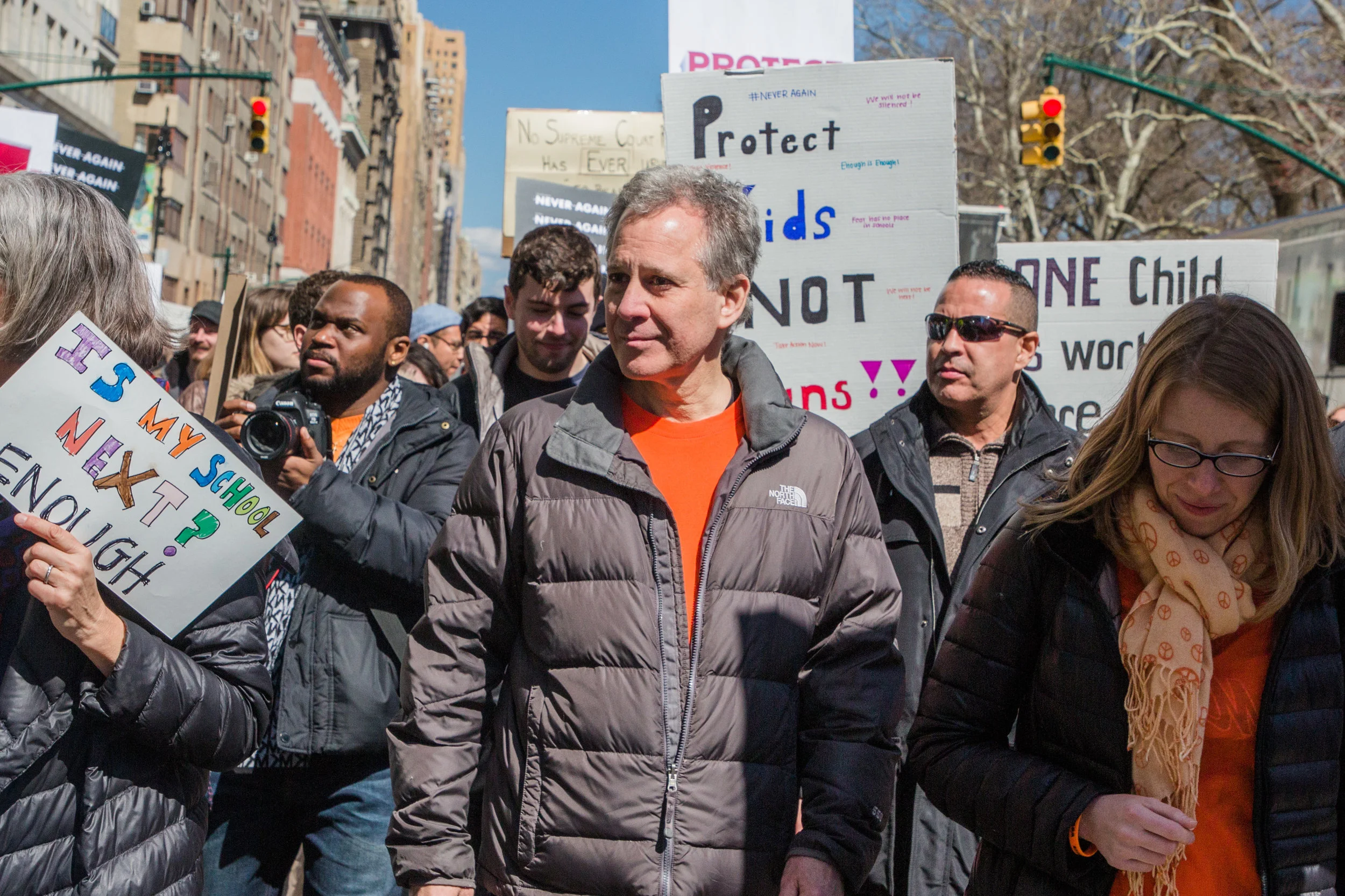 Over 200,000 protesters came out to protest the NRA in favor of Gun Reform. AG Eric Schneiderman joined the march.
