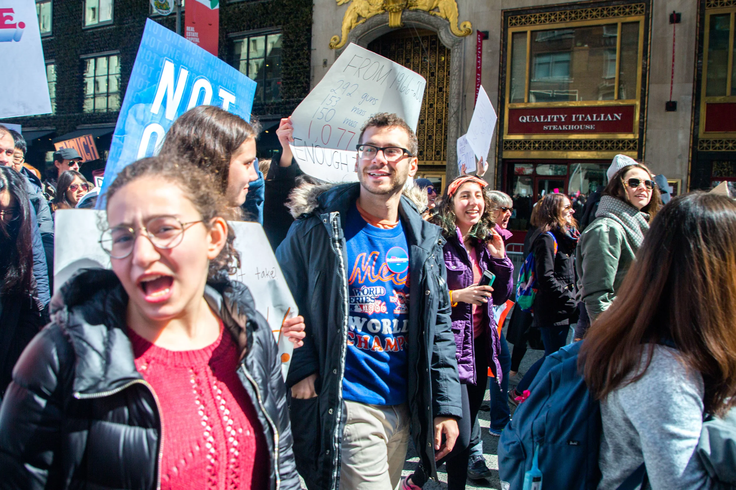 Over 200,000 protesters came out to protest the NRA in favor of Gun Reform. AG Eric Schneiderman joined the march.
