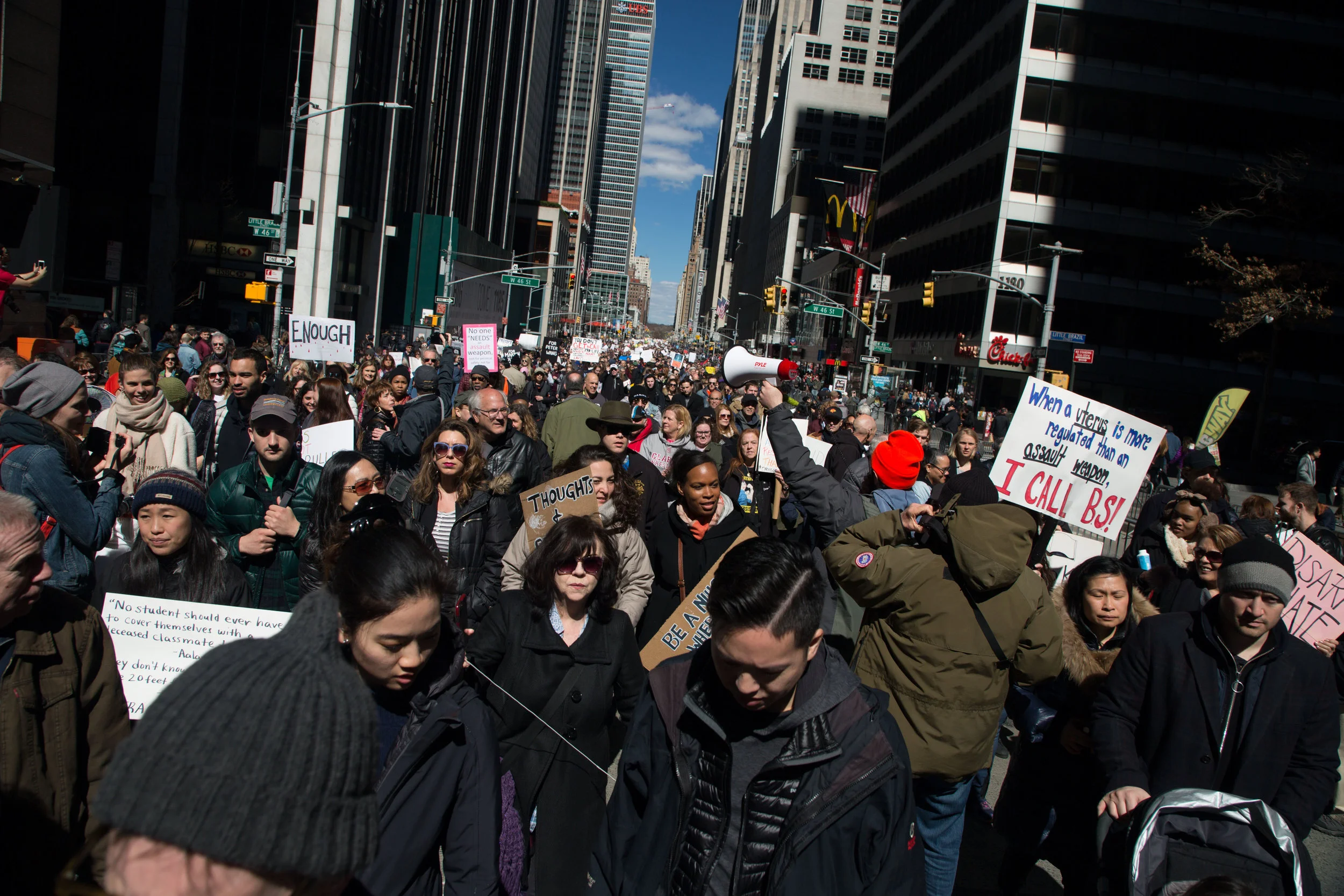 Over 200,000 protesters came out to protest the NRA in favor of Gun Reform. AG Eric Schneiderman joined the march.