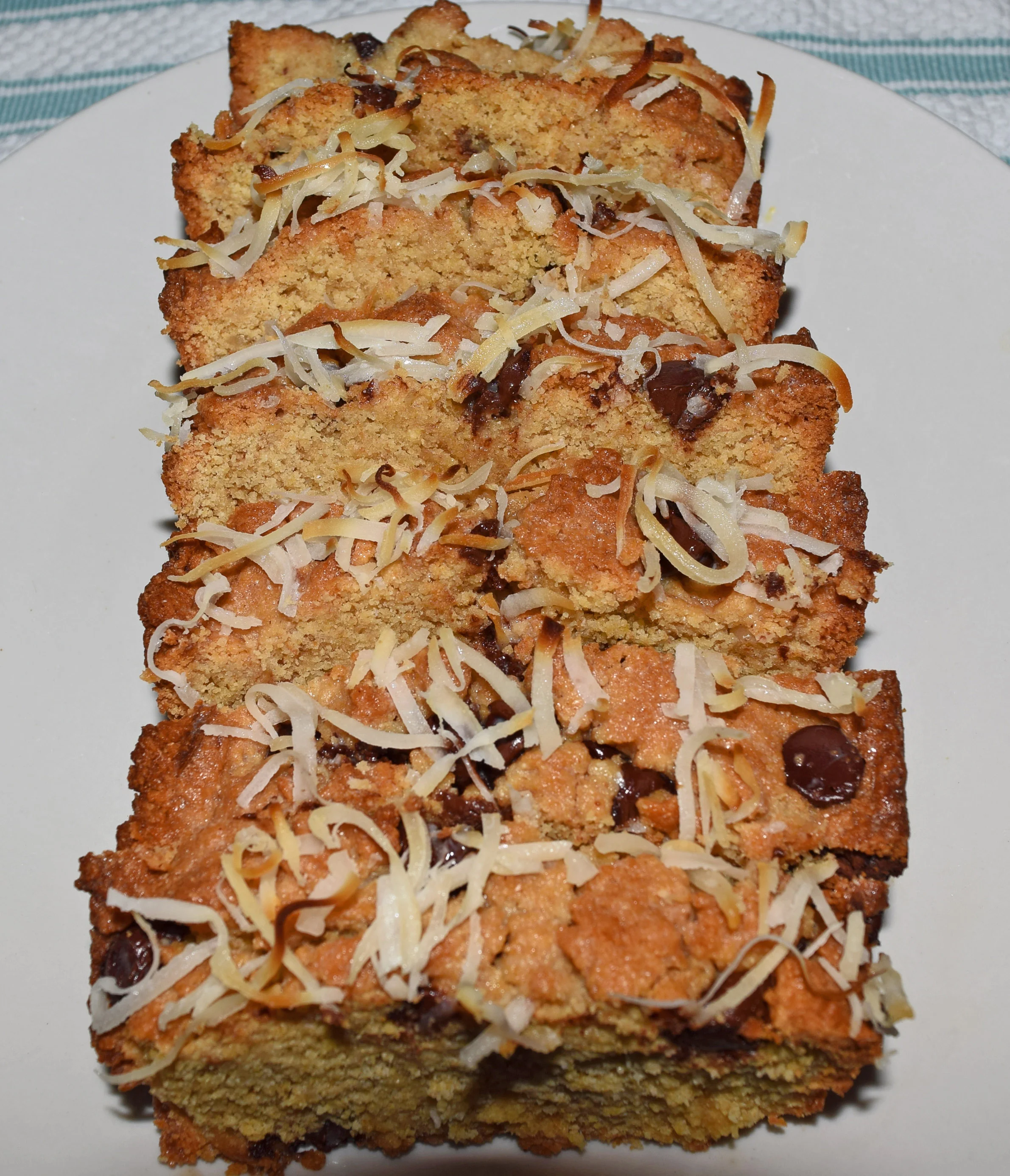 coconut chocolate chip loaf