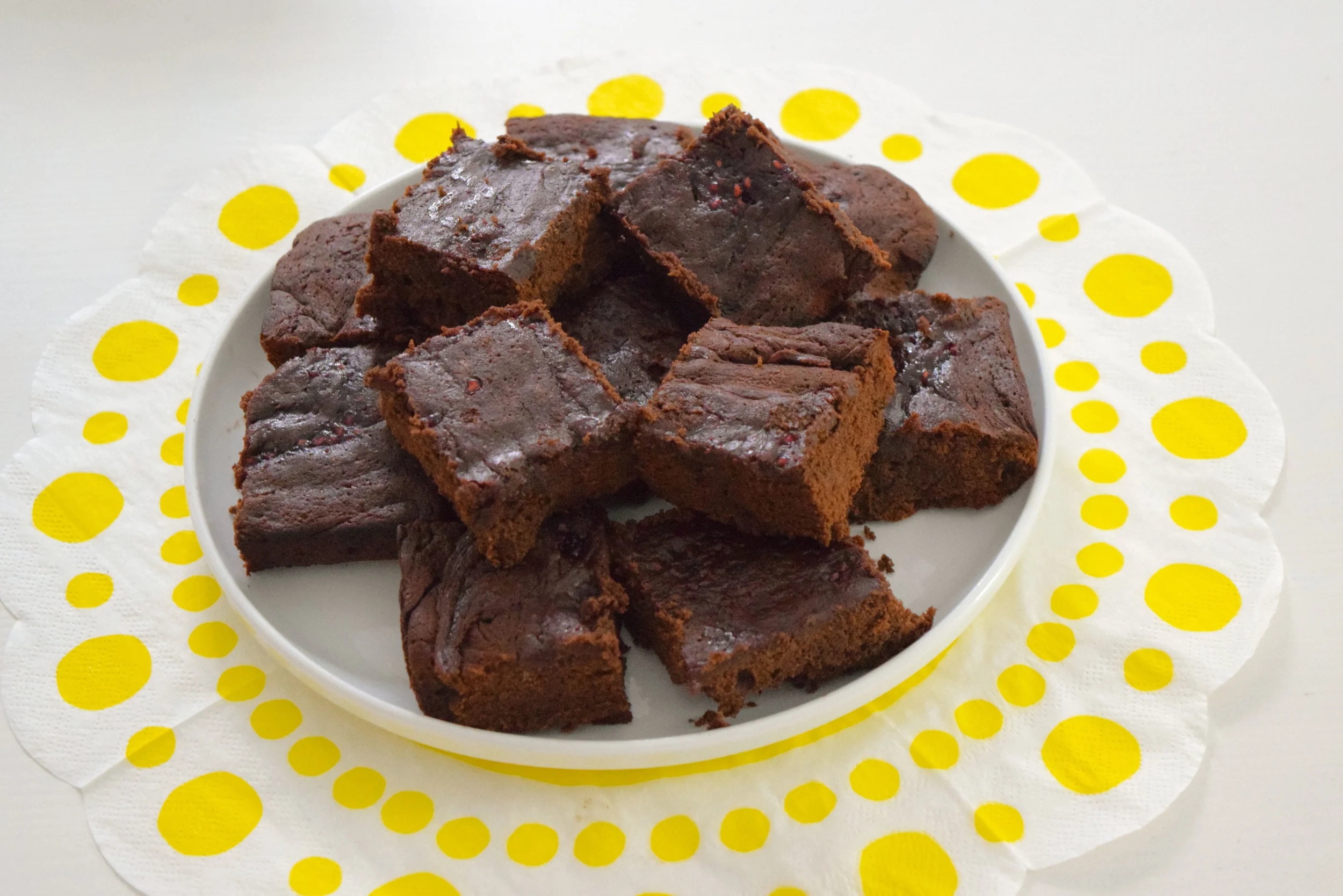raspberry chocolate fudge brownies