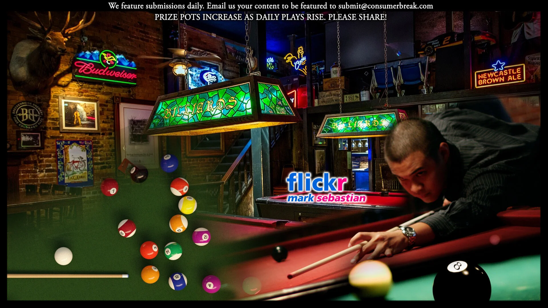 1-LEVEL GAME 1-Day Contest1st St. Billiards (#8438) / Mark Sebastian / CC 2.0