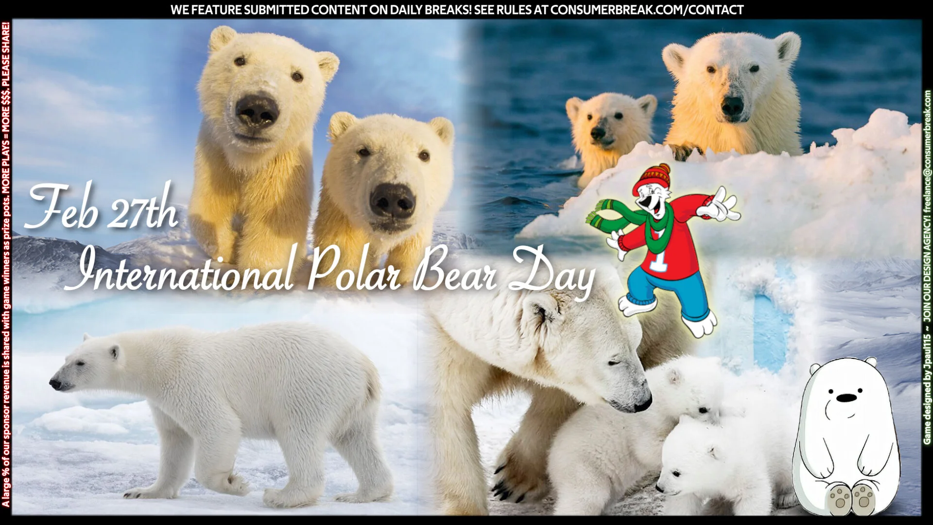1-LEVEL GAME 1-Day Contest#NationalPolarBearDay