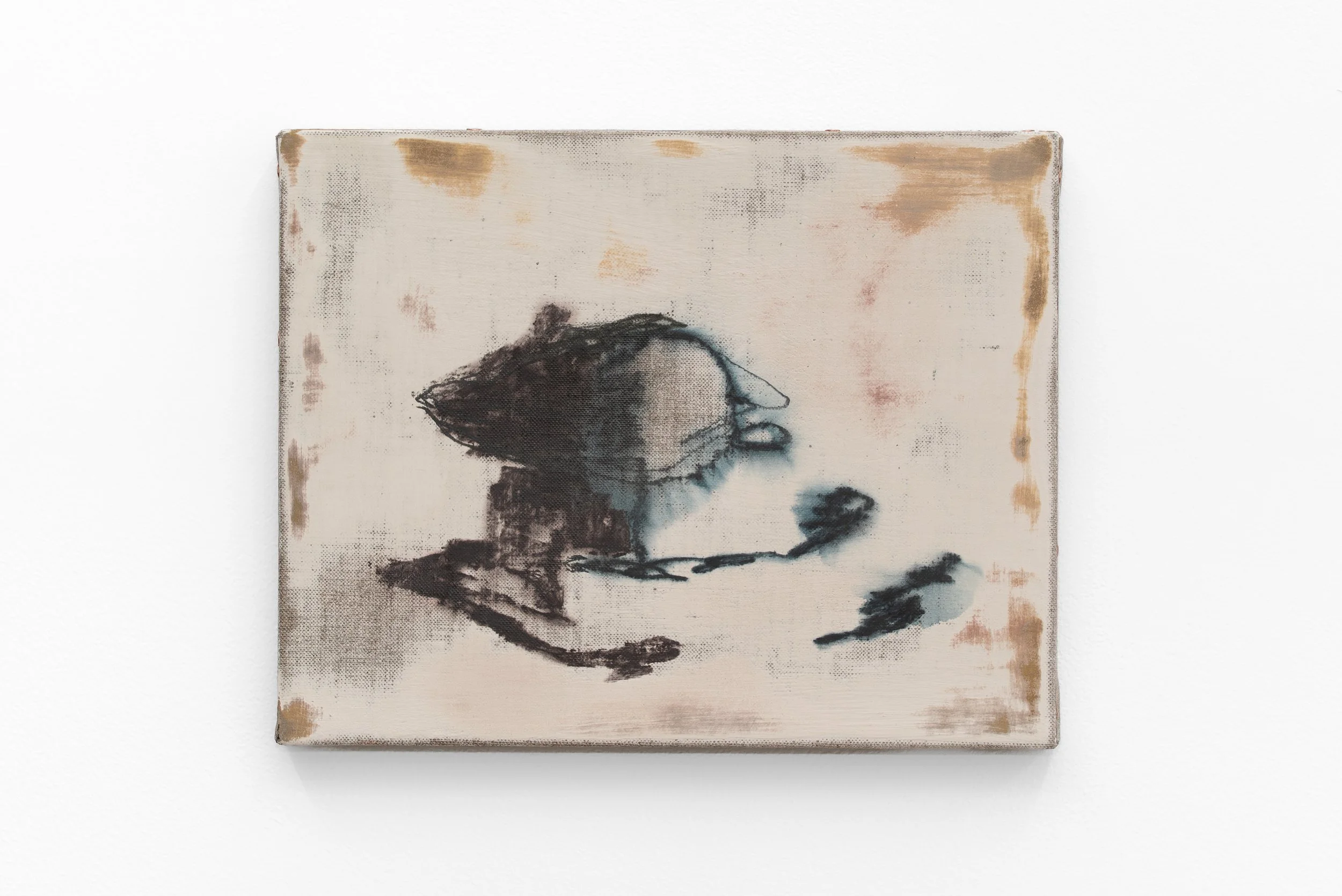    What’s Left     2025   Distemper on linen over panel   8 × 10 in  