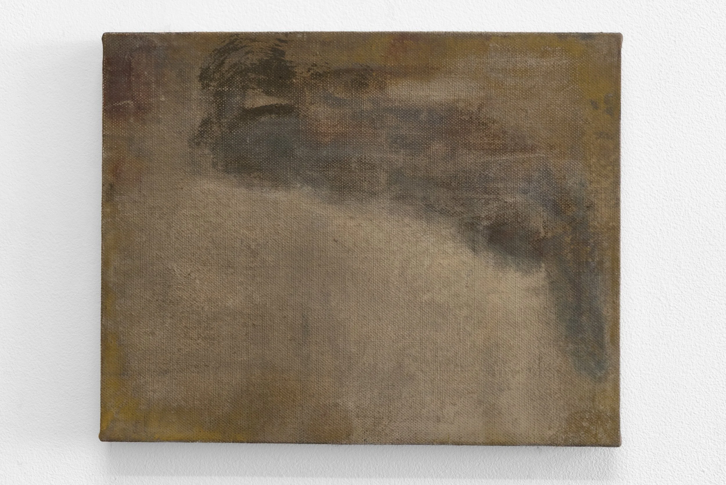    Witness     2024   Distemper on linen over panel   8 × 10 in  