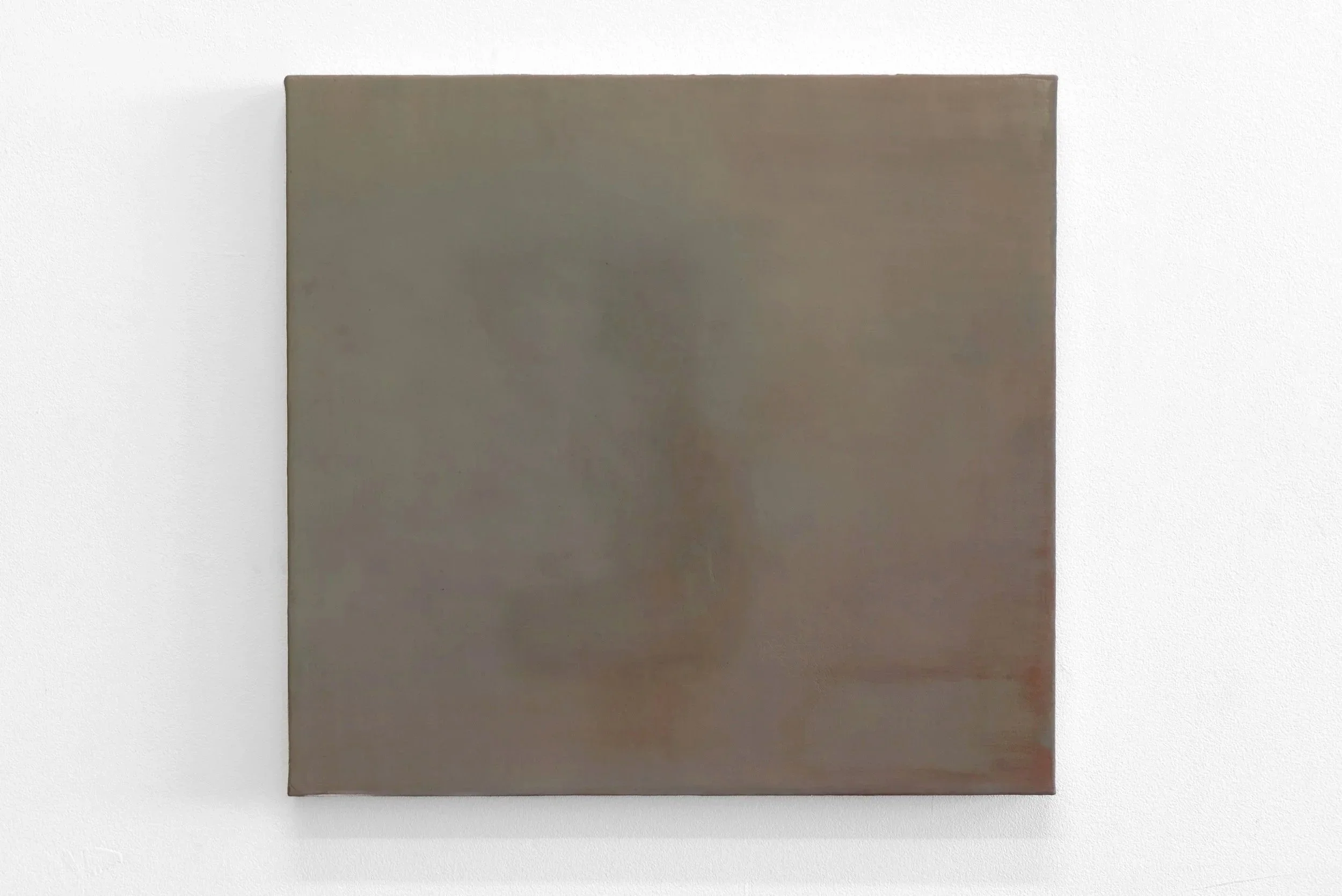    See It Through     2025   Distemper on linen over panel   15 × 16 in  