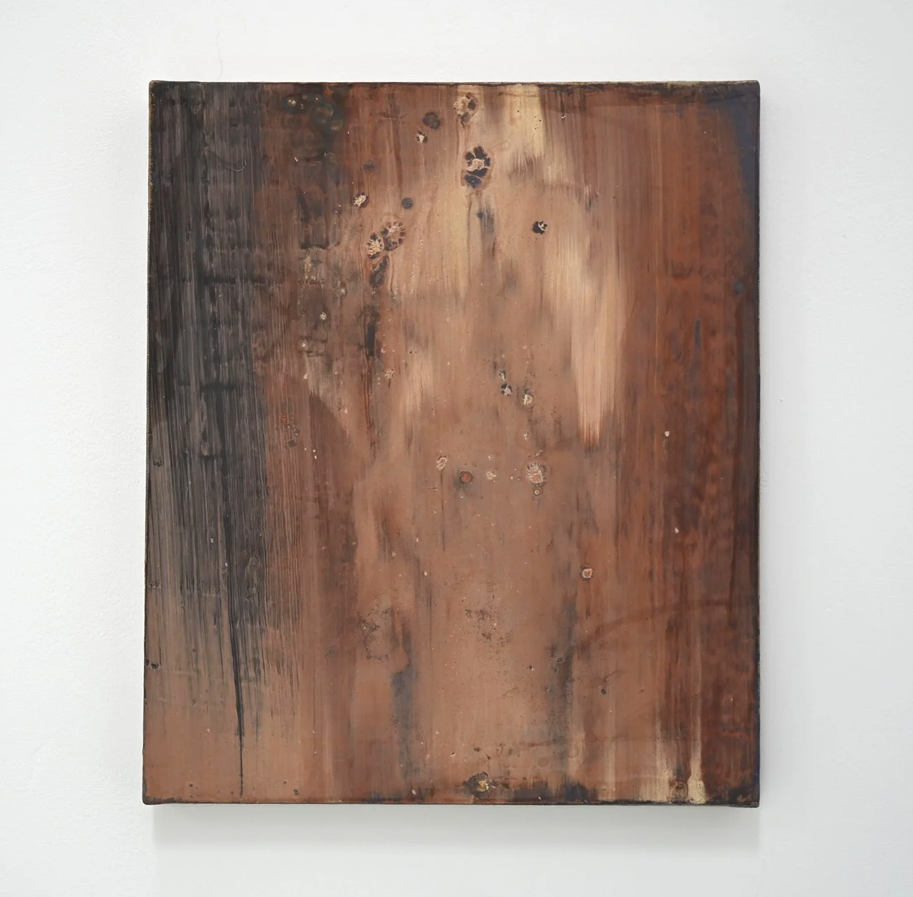    Firestarter     2026   Distemper on linen over panel   13 × 11 in  