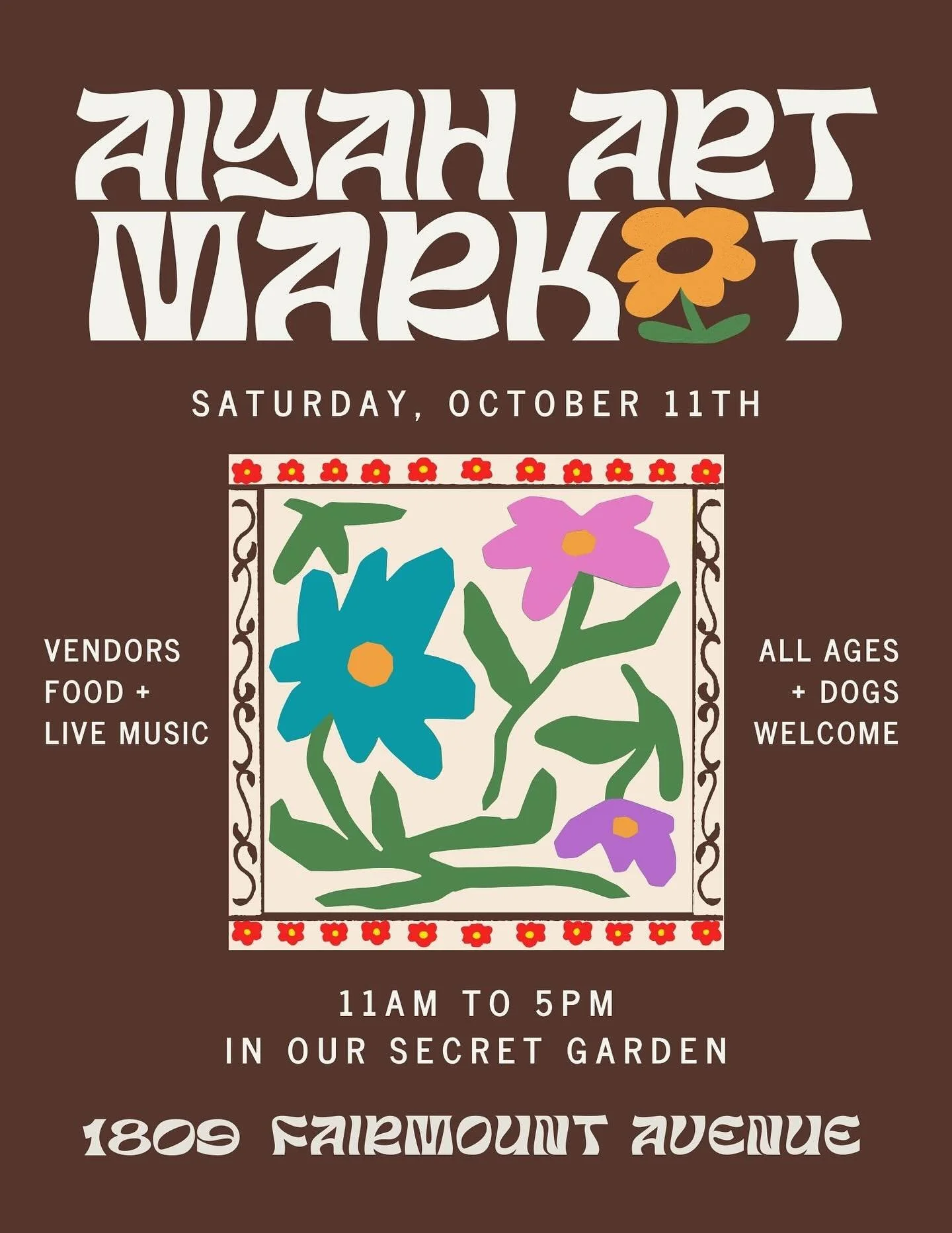 Find us this weekend at the @shopaiyah market Saturday Oct 11 with some other cool vendors:

@bokeum_jeon
@maxwellandtate
@flourishandcharm
@undrscord_
@lindleygray
@repleoboutique
@mihlsart
@thechengcollective
@dogoodvintagephilly
@secretsocietywood