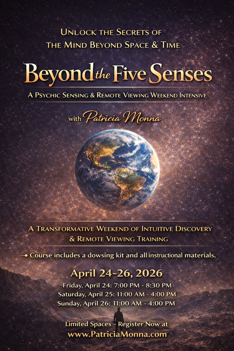 BEYOND THE FIVE SENSES:  PSYCHIC SENSING &amp; REMOTE VIEWING INTENSIVE WEEKEND (IN STUDIO)