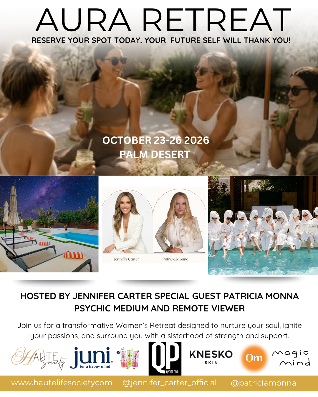 THE AURA RETREAT IN PALM DESERT OCTOBER 23-26, 2026